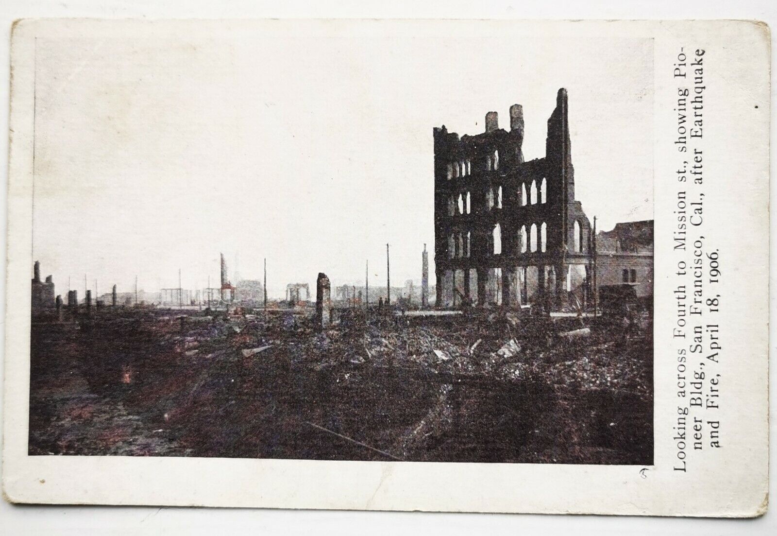 Antique un-used postcard: San Francisco after earthquake and fire 1906  pok1493