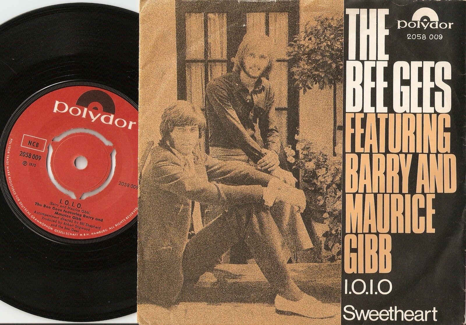 THE BEE GEES BARRY  MAURICE GIBB IOIO  SWEETHEART NORWAY DANISH 45+PS 1970