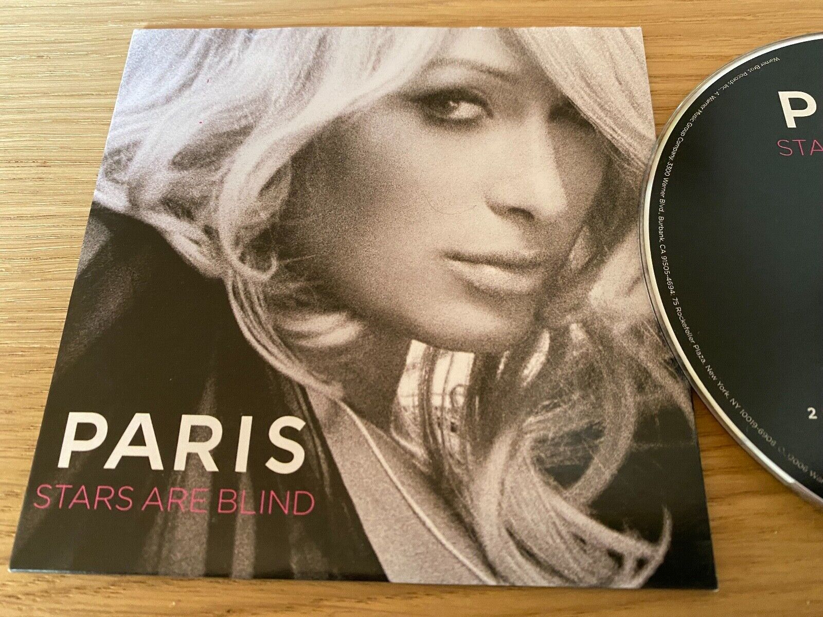 PARIS HILTON "STARS ARE BLIND" 2 TRACK CD SINGLE WARNER BROS RECORDS CARDCOVER*