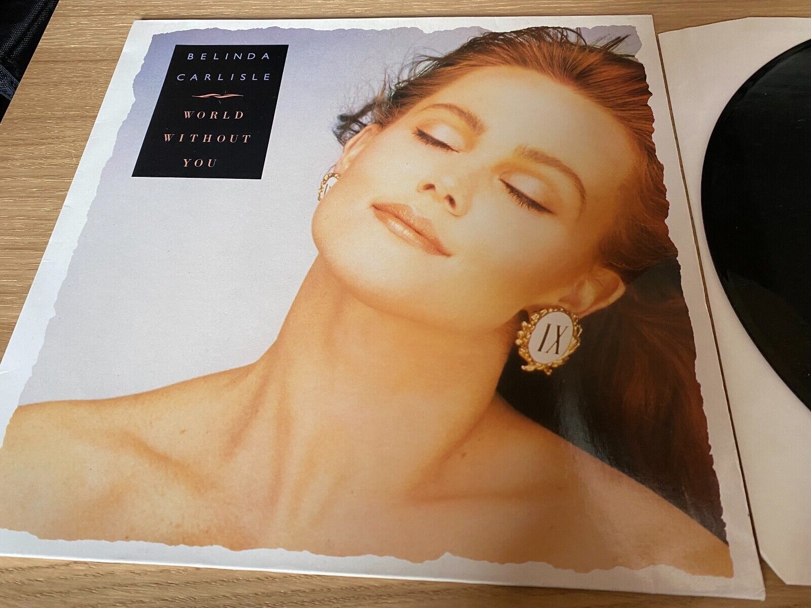 BELINDA CARLISLE "WORLD WITHOUT YOU" VIRGIN RECORDS 1988 GERMAN PRESS EXTENDED**