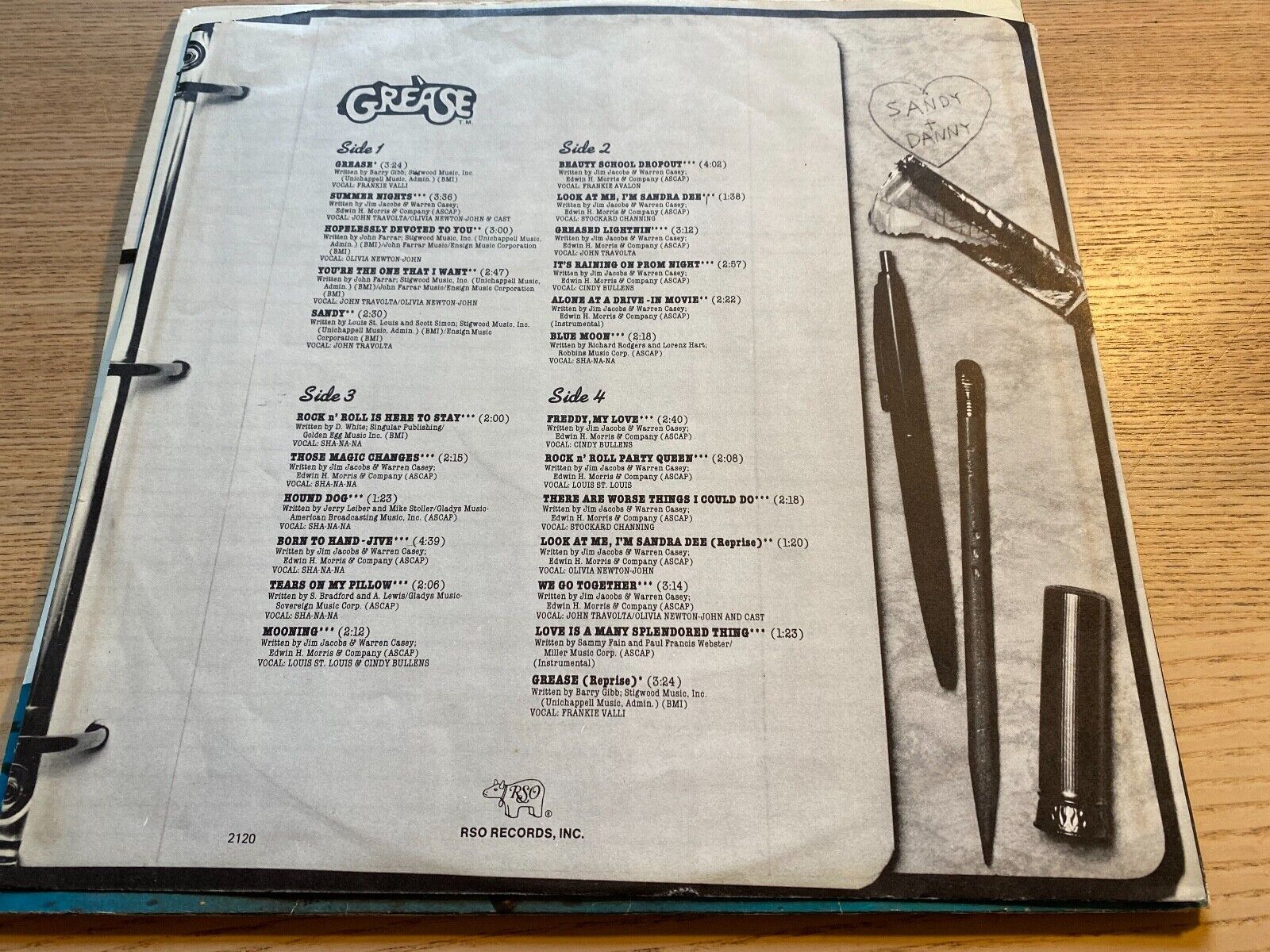 GREASE ORIGINAL MOTION SOUNDTRACK 1978 24 TRACKS NCB PRESS 2 X LP SET RSO NORDIC