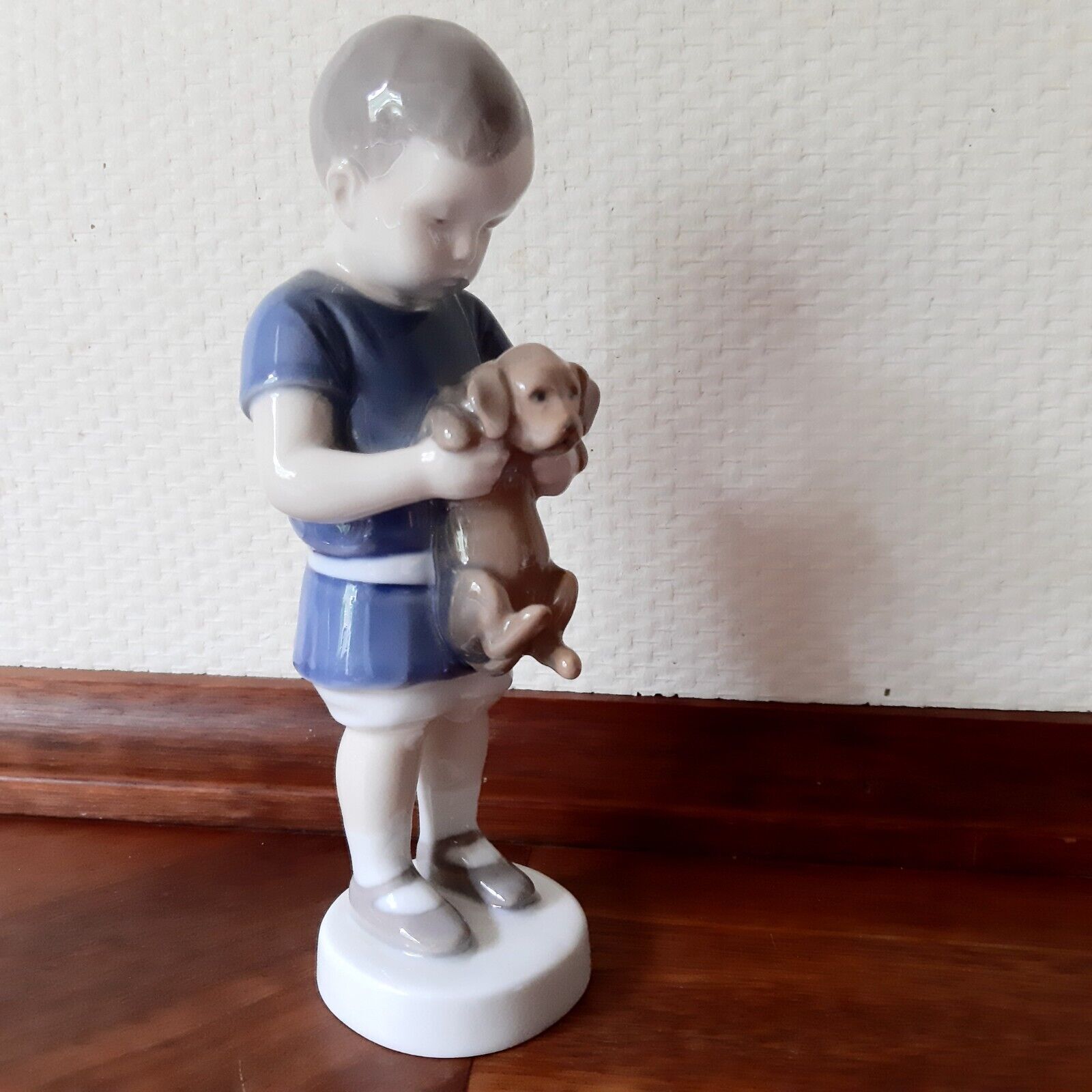 OLE holding Dog  # 1747 Bing & Grondahl - Royal Copenhagen I P  Irminger 2nd