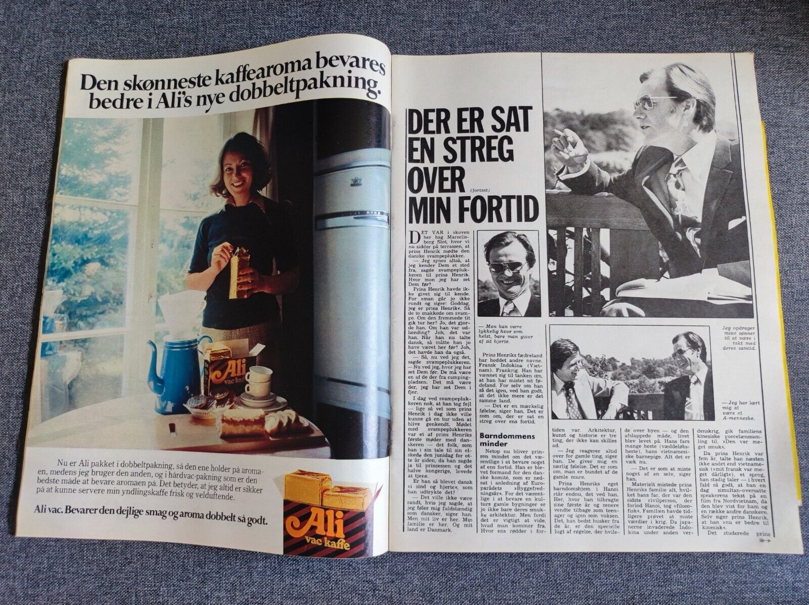 PRINCE HENRIK Björn Borg CAROLINE  1975 Danish Magazine Billed Bladet BB29