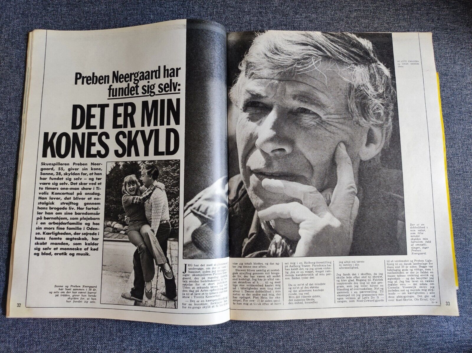 PRINCE HENRIK Björn Borg CAROLINE  1975 Danish Magazine Billed Bladet BB29