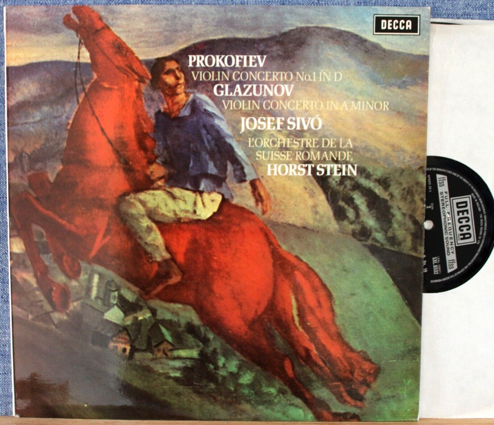 Sivo; Stein Prokofiev + Glazunov (Violin concertos) Decca SXL 6532 NM