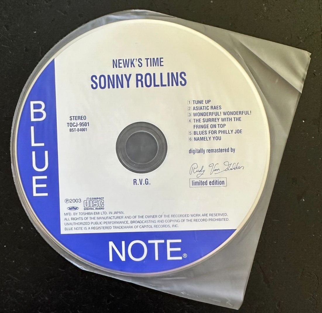 SONNY ROLLINS ''NEWK'S TIME'' - MINI LP JAPAN CD - BLUE NOTE