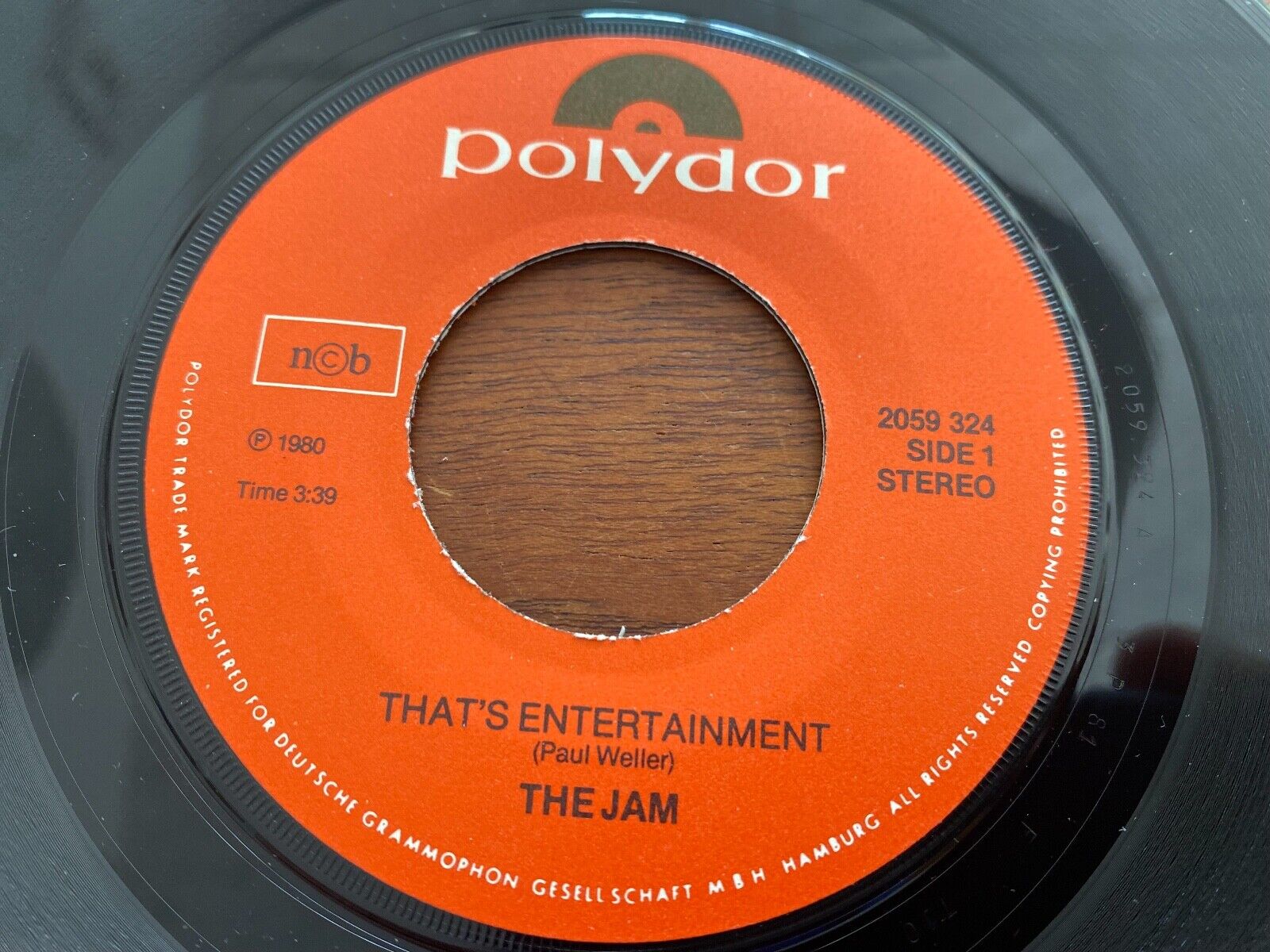 THE JAM PAUIL WELLER "THAT´S ENTERTAINMENT" 1980 POLYDOR RECORDS W GERMAN PRESS