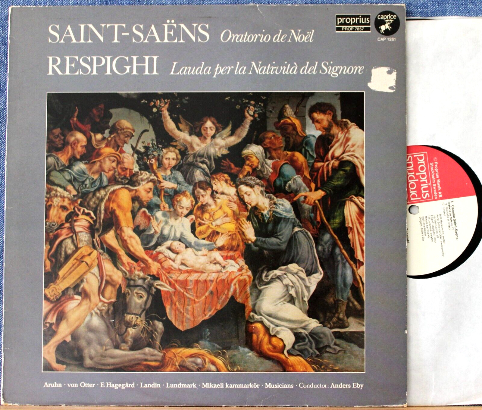 Eby (w Otter; etc) Saint-Saëns (Christmas Oratorio)+Respighi Proprius 7857 NM