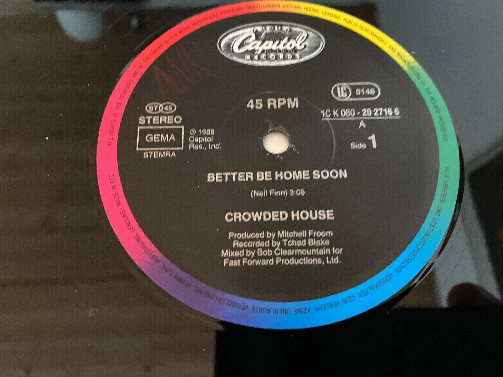 CROWDED HOUSE "BETTER BE HOME SOON/DON´T DREAM IT´S OVER" 1988 3 TRACK DUTCH 12"