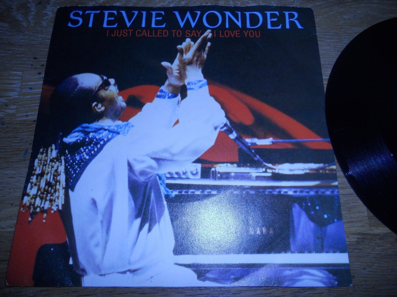 STEVIE WONDER "I JUST CALLED TO SAY I LOVE YOU" 1984 UK VINYL SINGLE MOTOWN