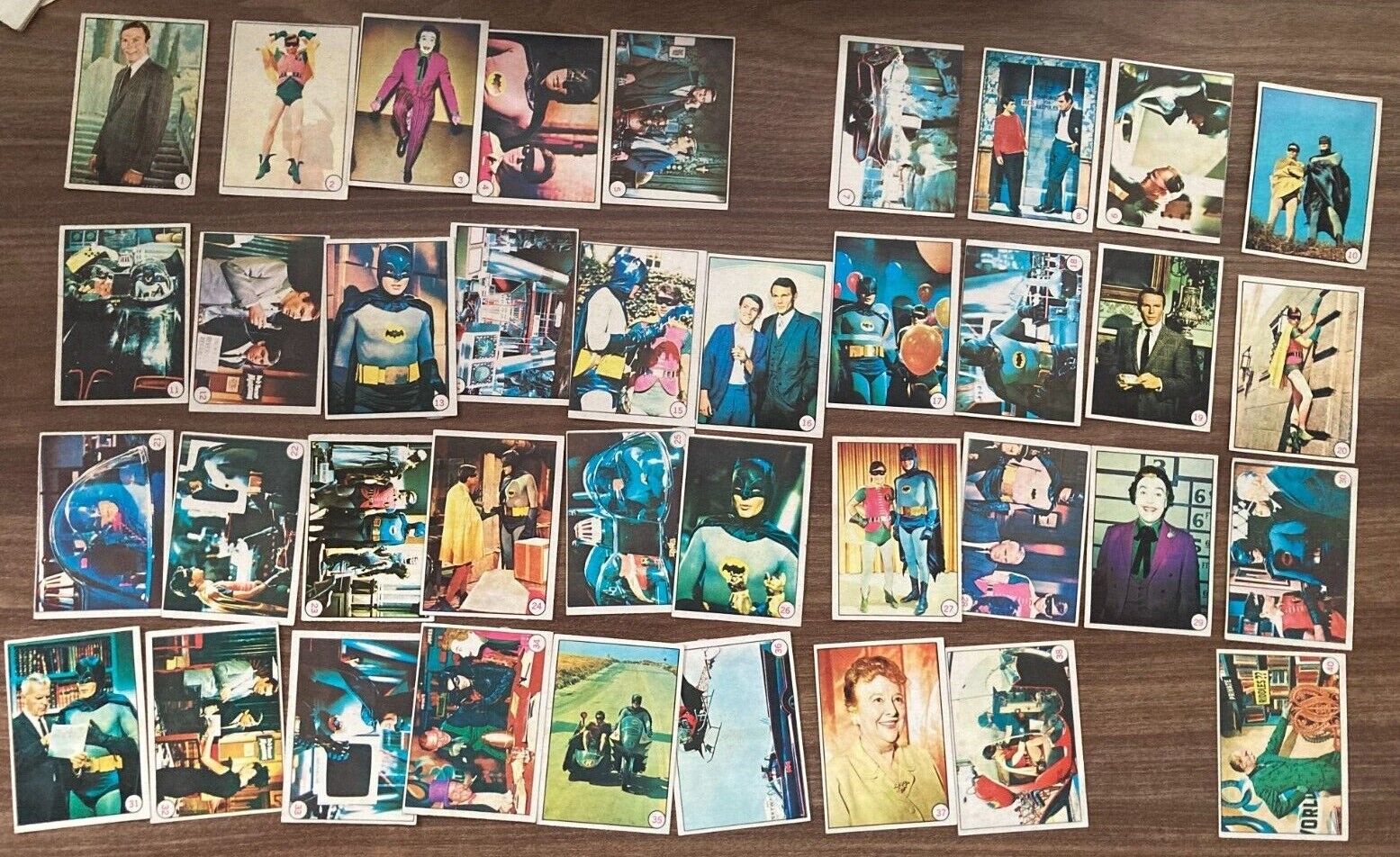 Batman Trading Cards 1966 Topps Greenway Productions 53 of 55 Pieces in Total