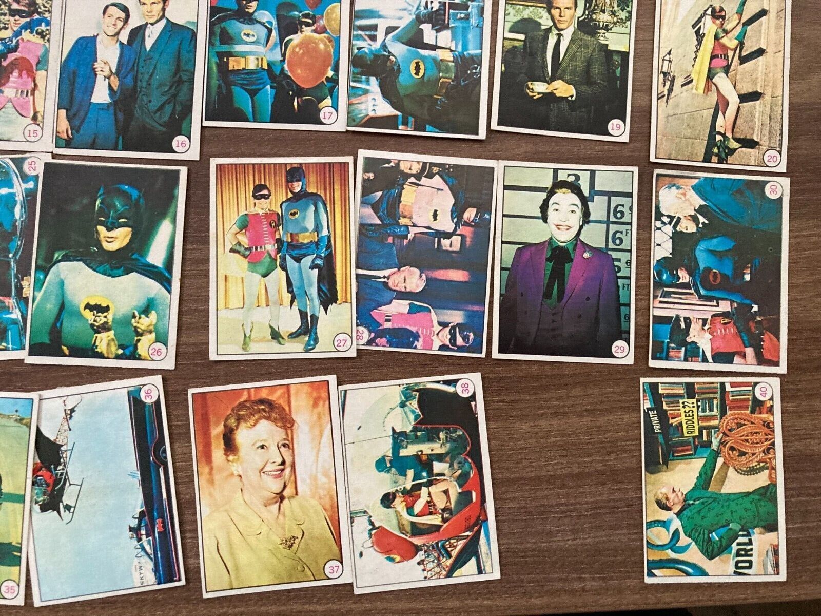 Batman Trading Cards 1966 Topps Greenway Productions 53 of 55 Pieces in Total