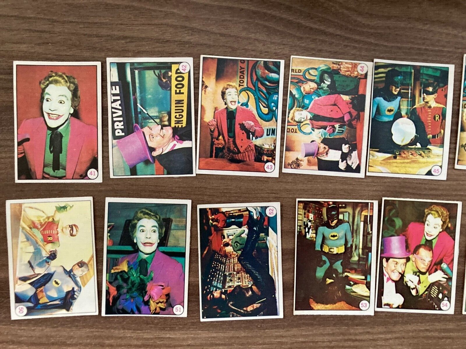 Batman Trading Cards 1966 Topps Greenway Productions 53 of 55 Pieces in Total