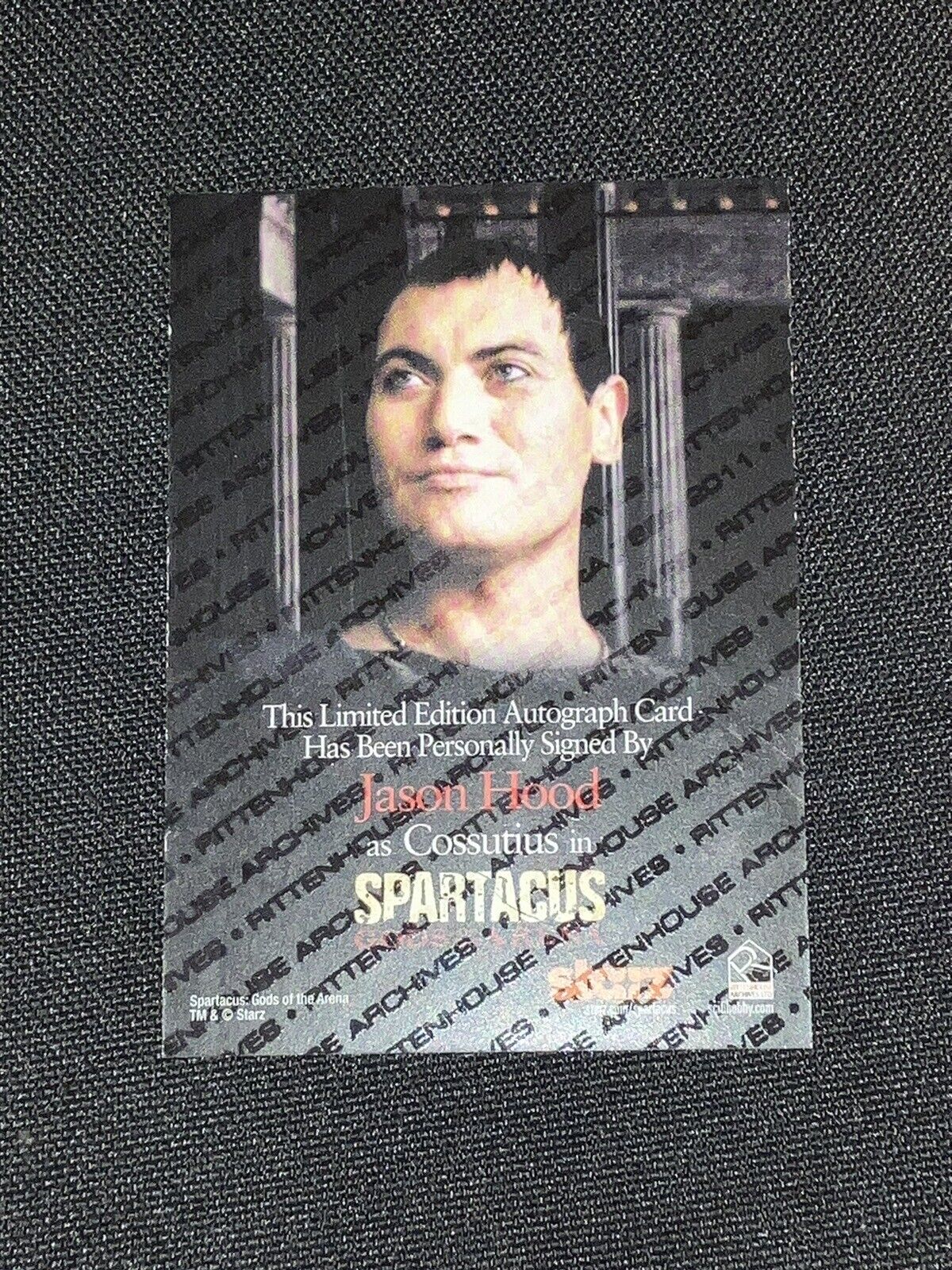 Spartacus Gods of the Arena Autograph Card Signed by Jason Hood as Cossutius