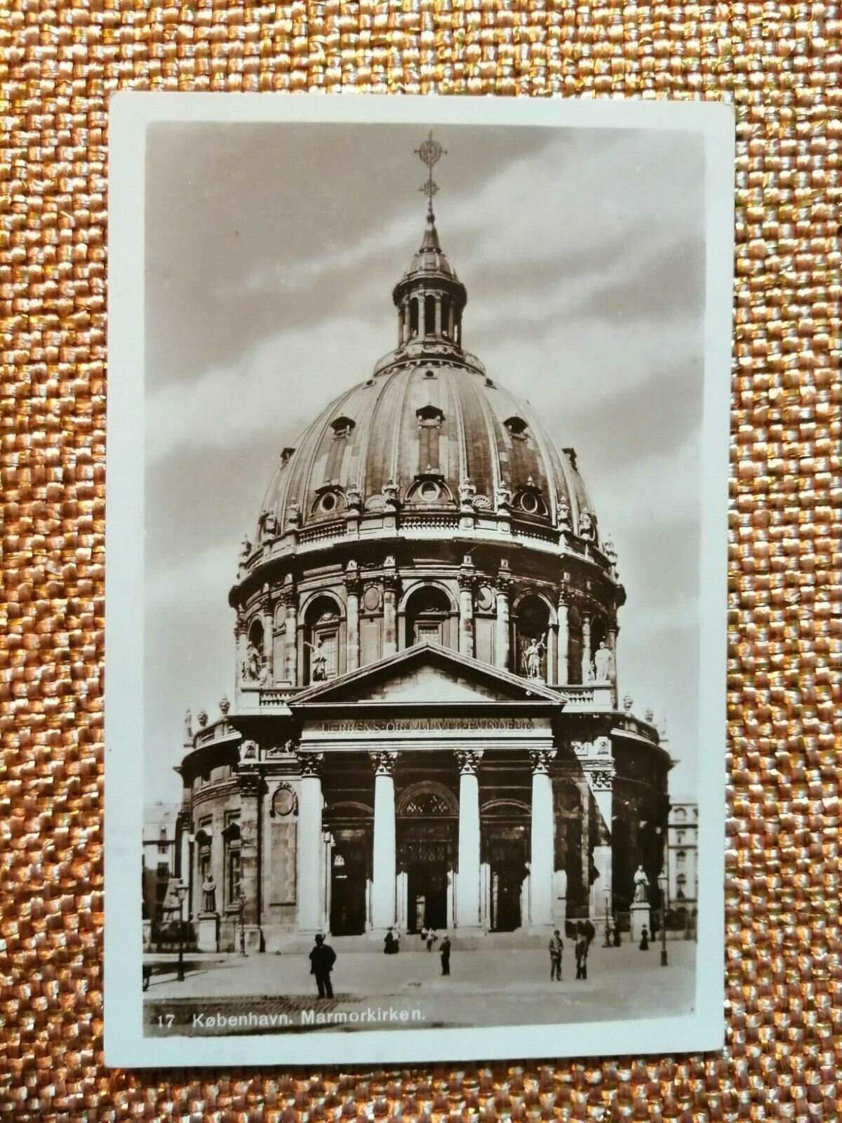 Vintage postcardDenmarkCopenhagenThe Marble ChurchPosted in 1928