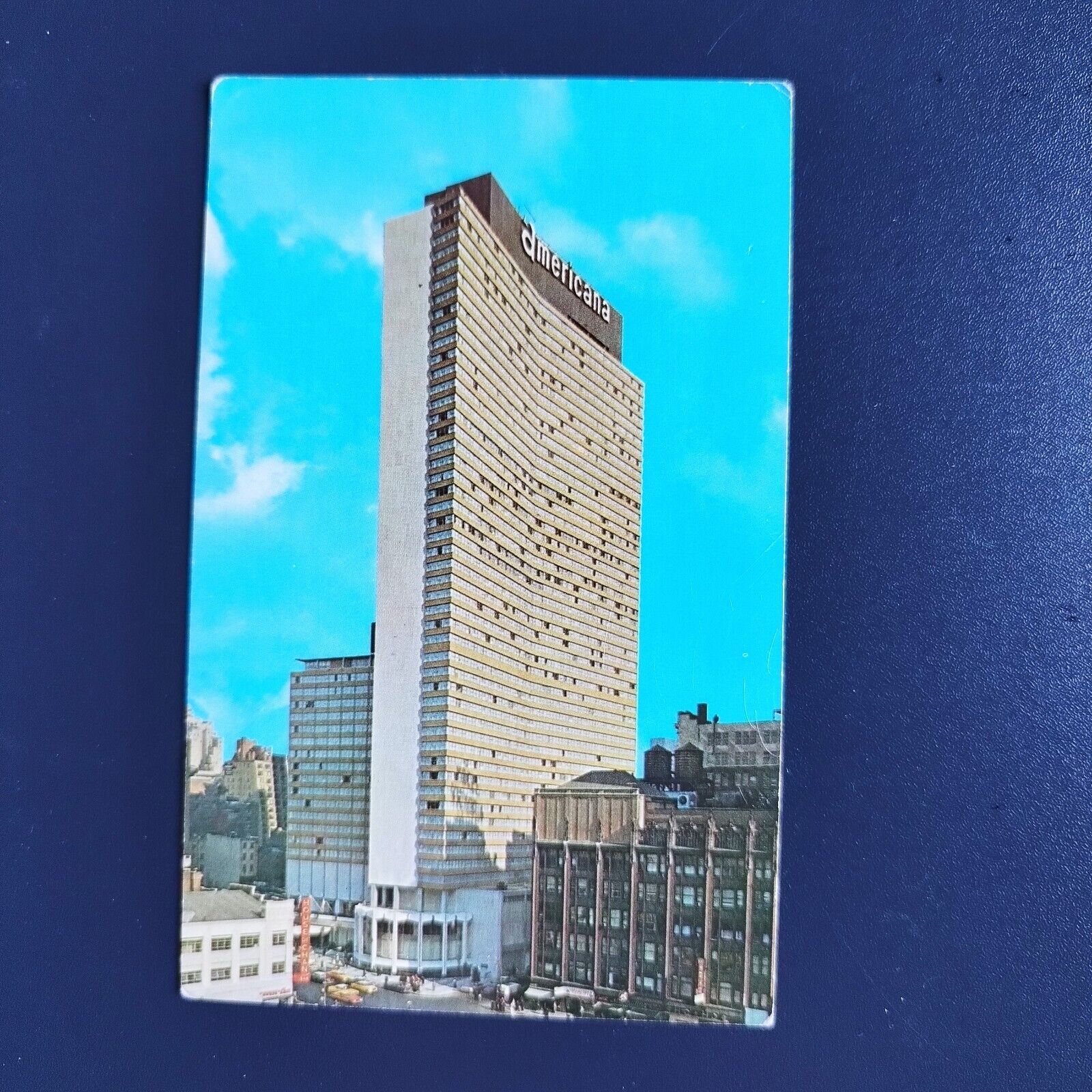 Postcard New York City Hotel Americana 7th Ave and 52nd Street - 1960s