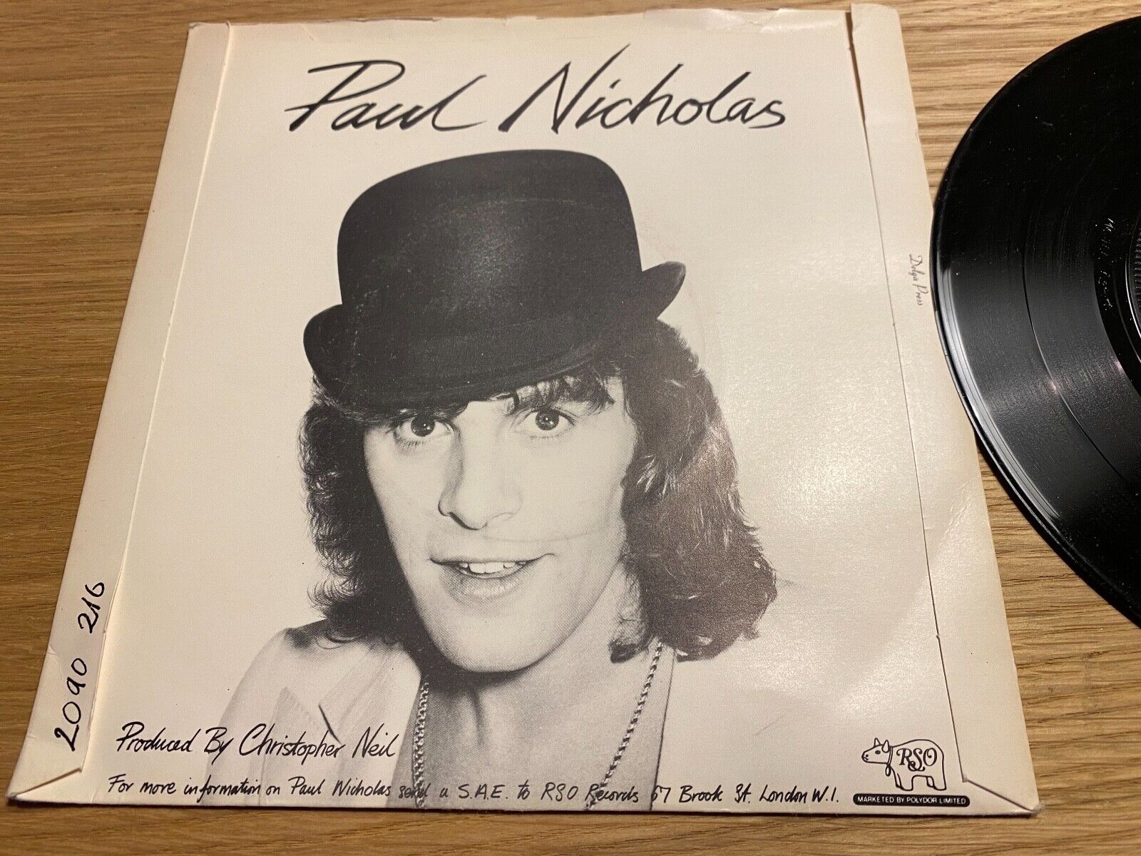 PAUL NICHOLAS "GRANDMA´S PARTY/PLAT FOOT FLOYD/MR SAX AND THE GIRL" UK RSO 1976