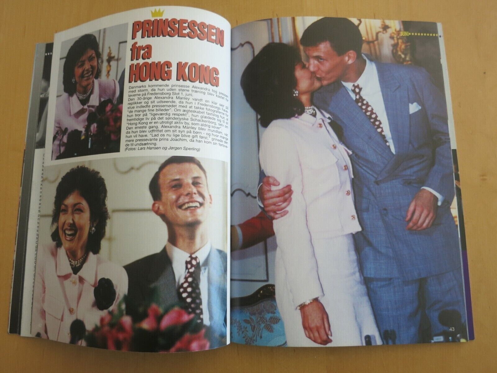 BILLEDER Danish book 1995 ROYAL WEDDING Alexandra ANNE-MARIE  Denmark Bog82