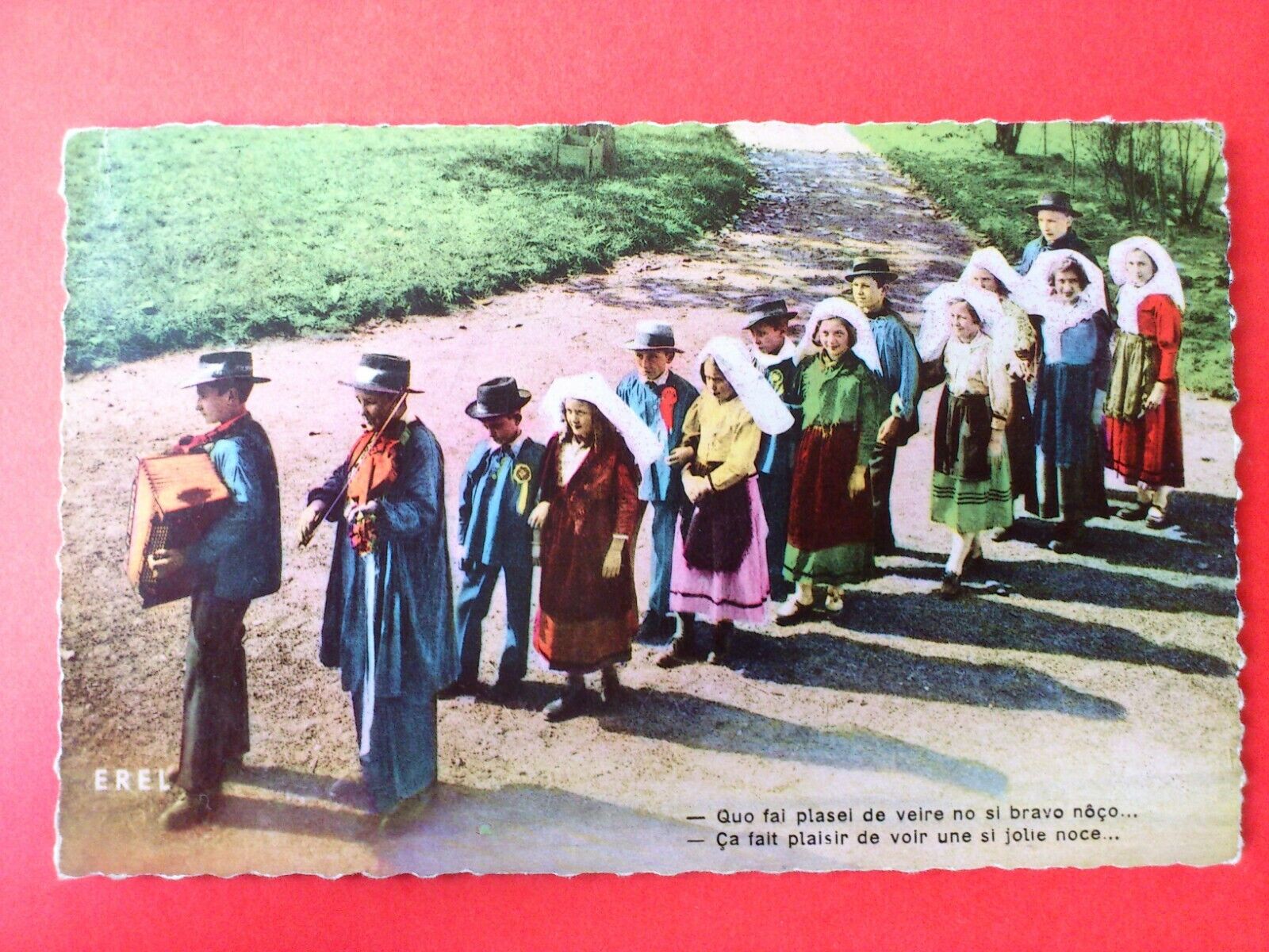 Vintage Postcard FranceNeddeHaute VienneTraditional costumes 1953