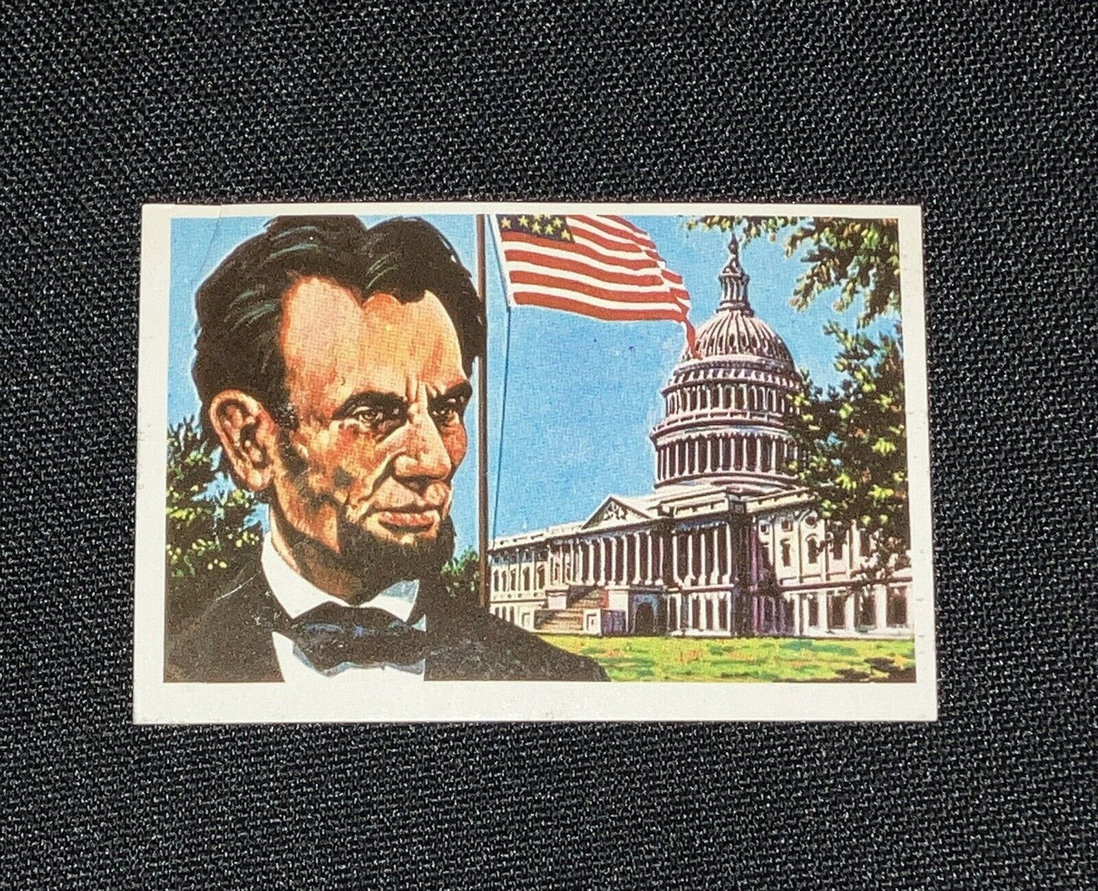 1971 WILD WEST CARD ALBUM - Abraham Lincoln Rare Vintage Card USA President