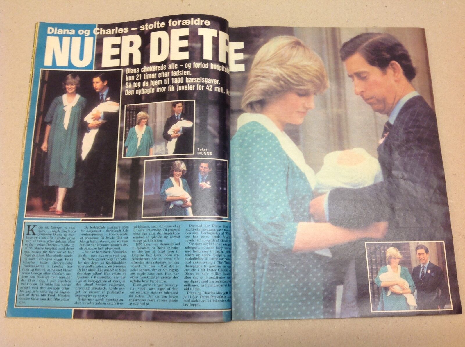 Princess Diana Lady Di Prince William Birth Danish Magazine 1982 "Se og Hoer"