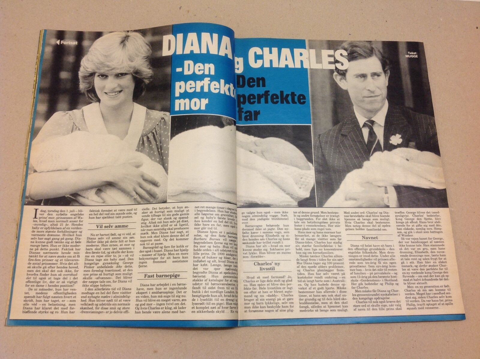 Princess Diana Lady Di Prince William Birth Danish Magazine 1982 "Se og Hoer"