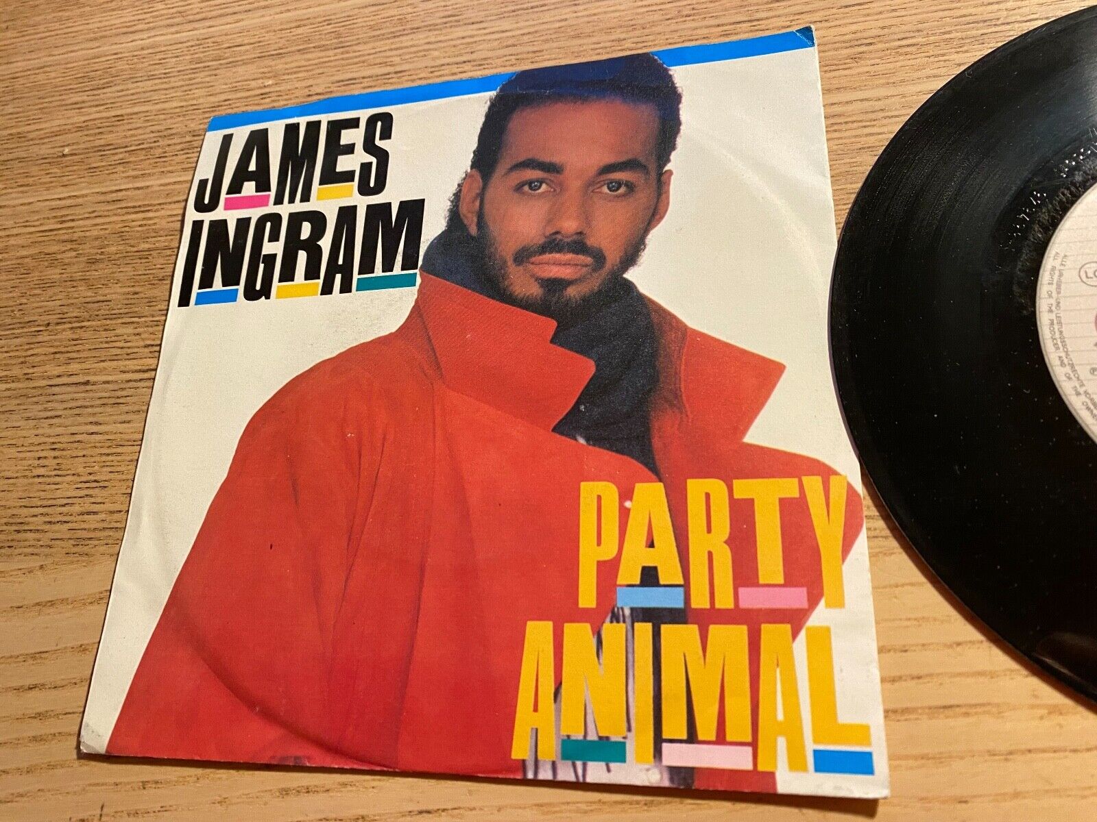 JAMES INGRAM "PARTY ANIMAL/COME A DA MACHINE" 1983 GERMAN PRESS VINYL SINGLE NCB