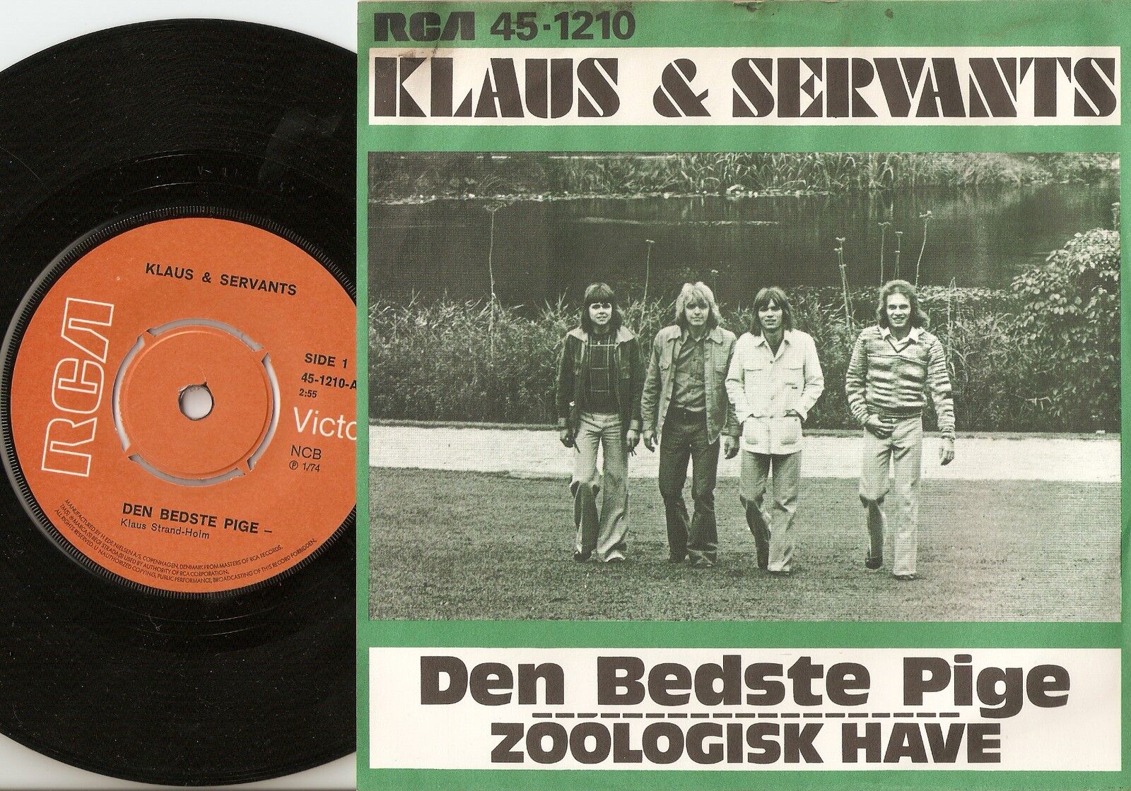 KLAUS  SERVANTS "6" ORIGINAL RCA 45s  PICTURE SLEEVES DANISH POP PIGTRÅD BEAT