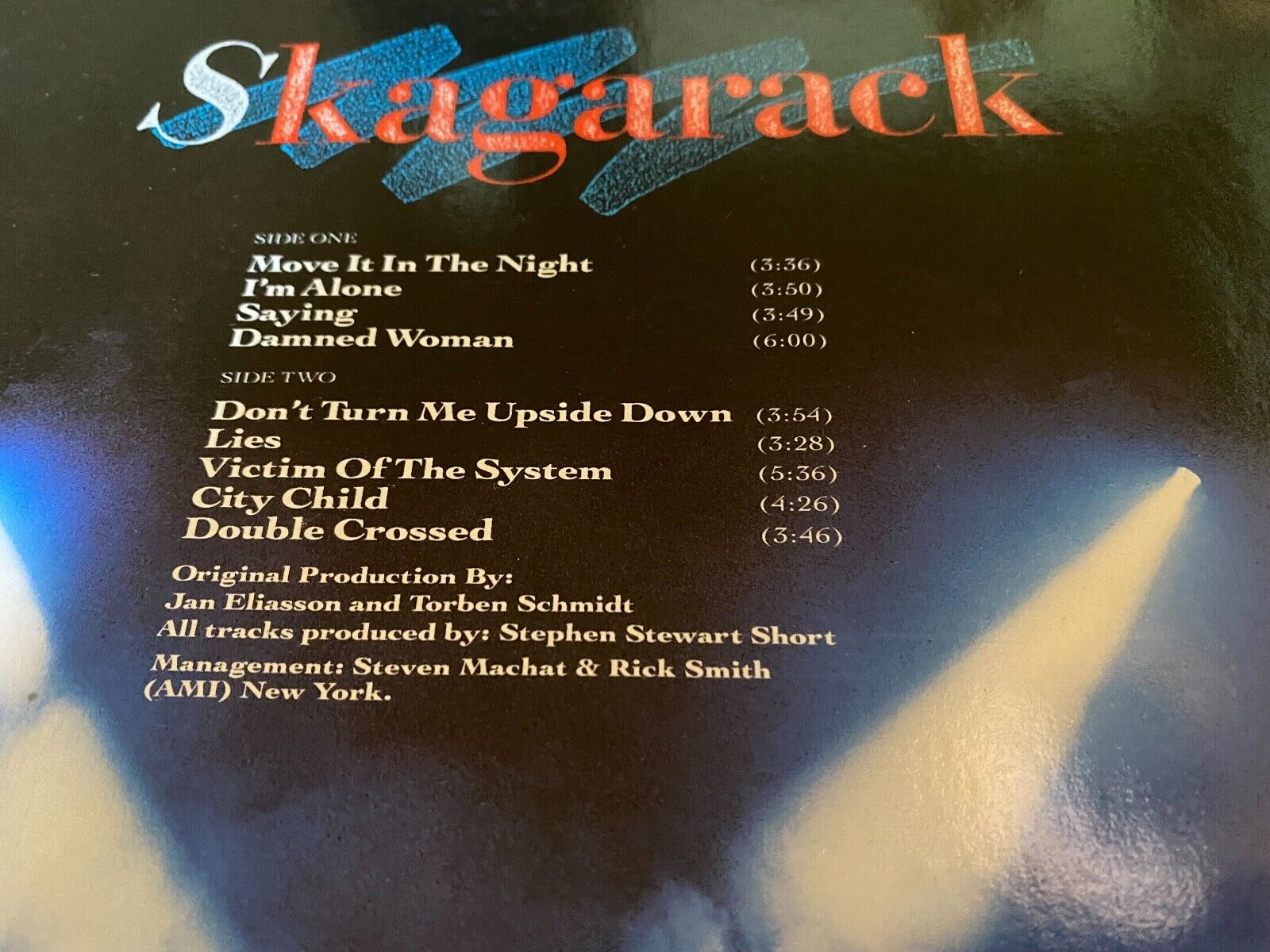 SKAGARACK "SKAGARACK" MINT 9 TRACK VINYL LP 1986 POLYDOR RECORDS + INNER SLEEVE*