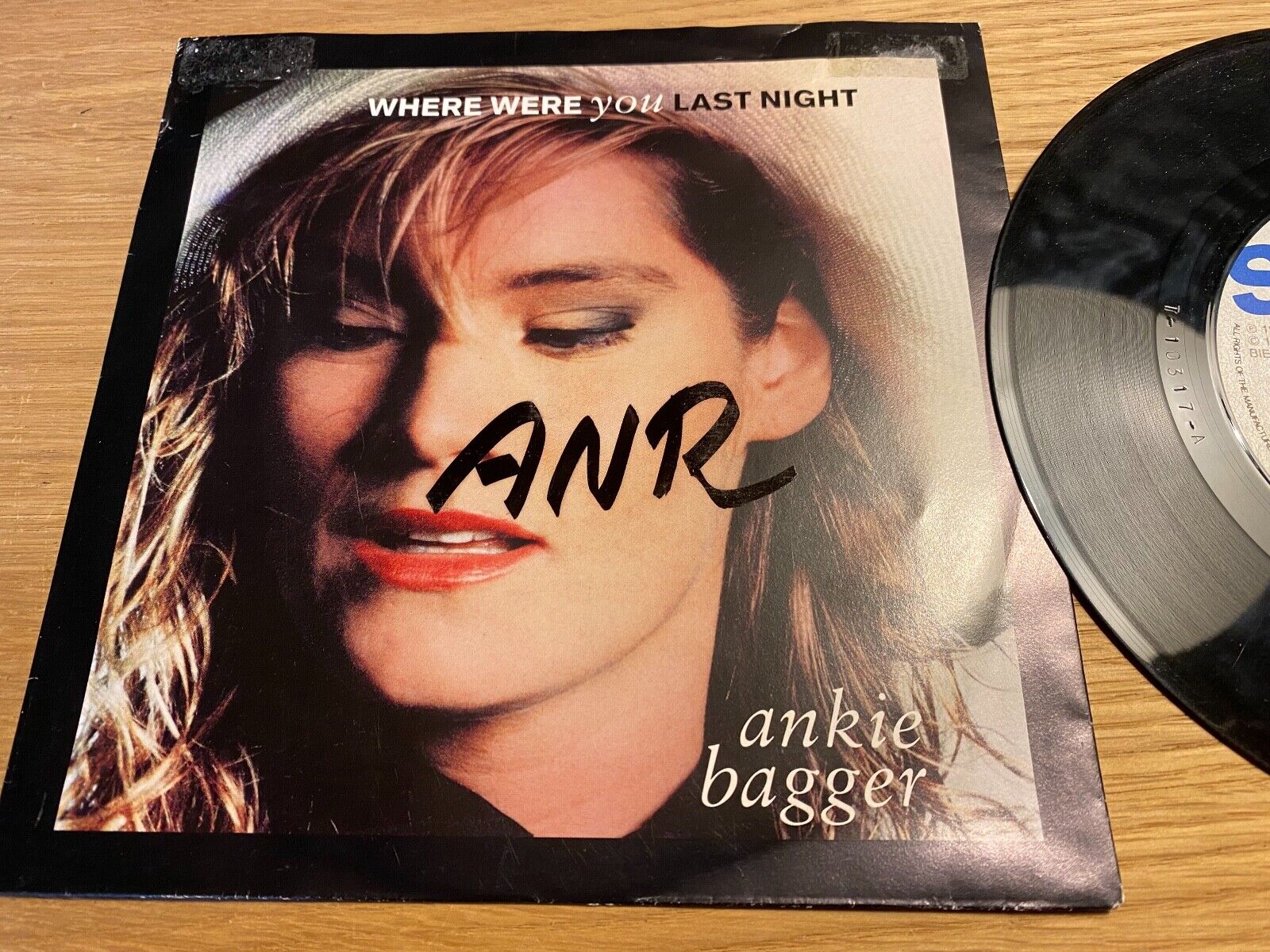 ANKIE BAGGER "WHERE WHERE YOU LAST NIGHT" 1989 SONET NCB SWEDISH VINYL SINGLE 7"