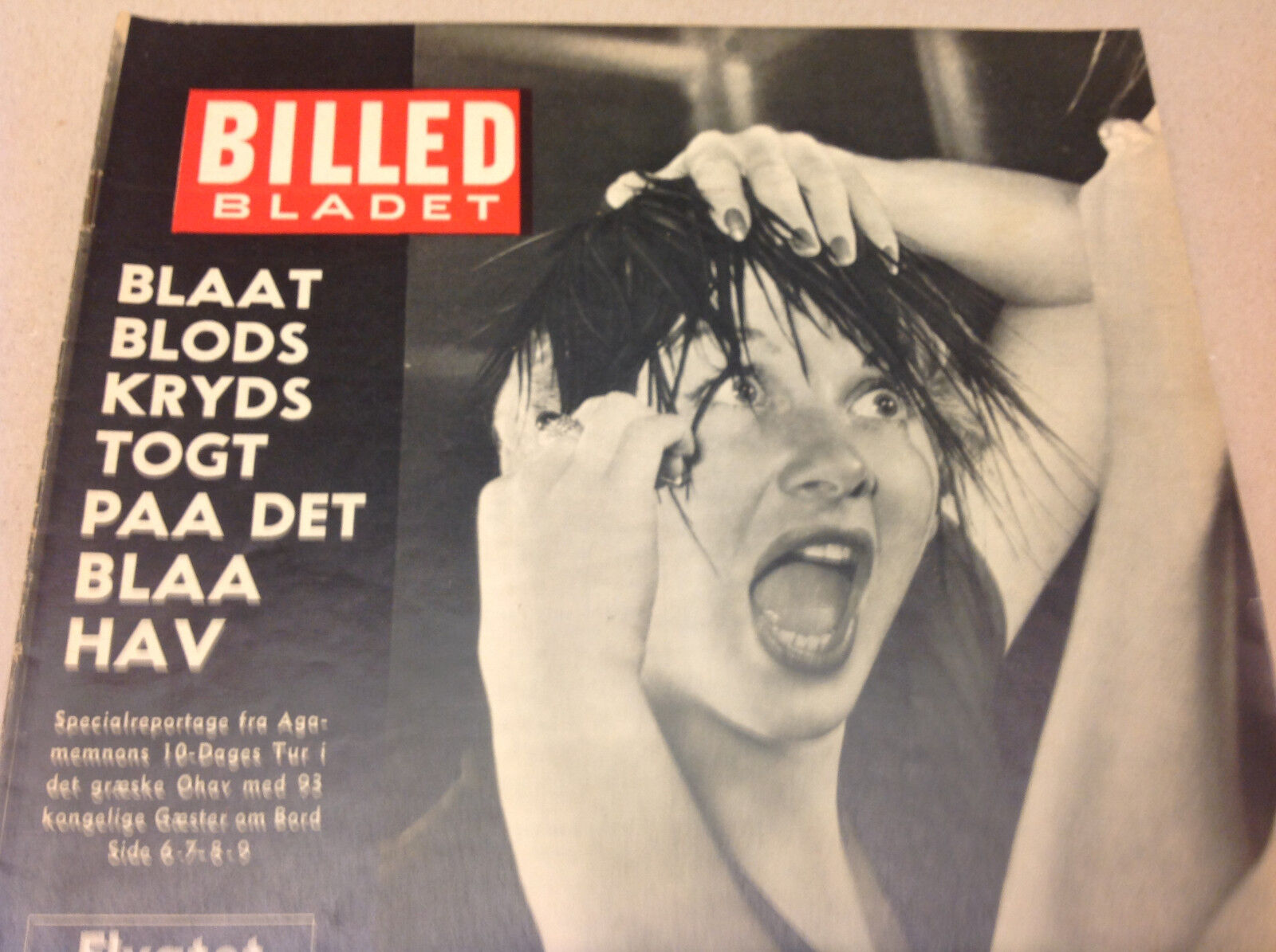 MARGIT OHLSON +GINA LOLLOBRIGIDA ON BACK VTG DANISH Magazine Billed-Bladet 1954