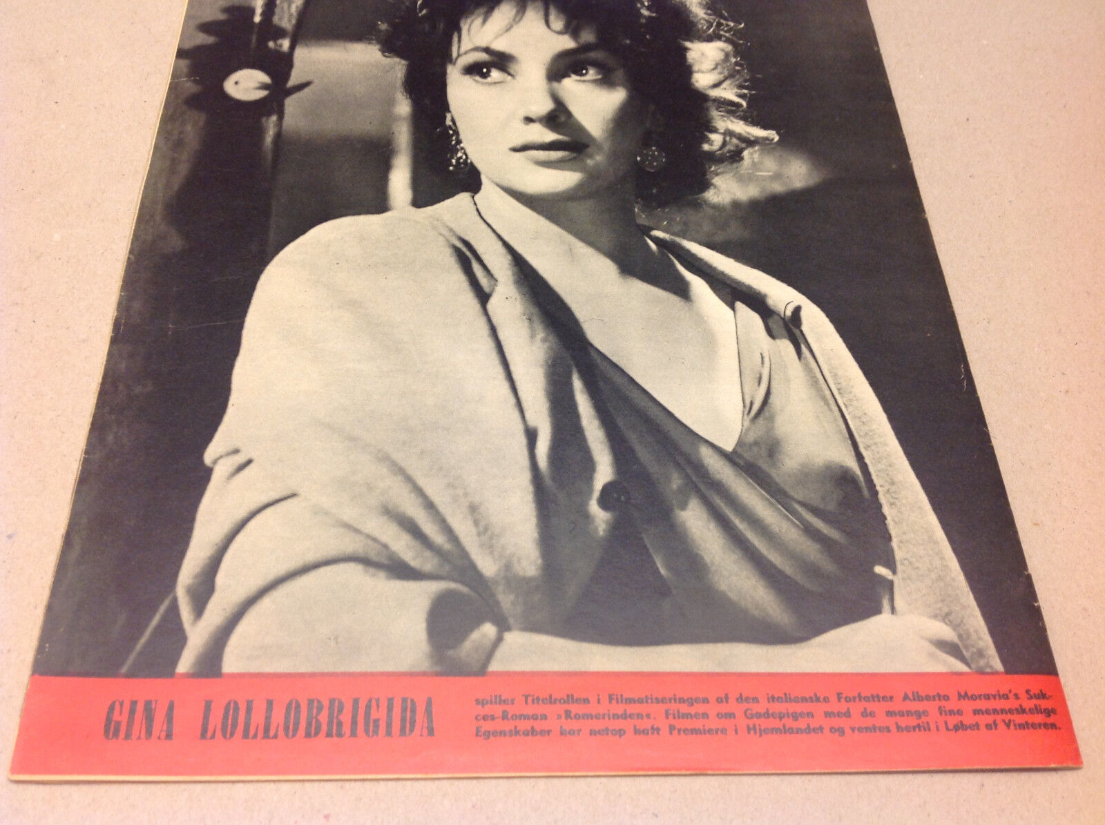 MARGIT OHLSON +GINA LOLLOBRIGIDA ON BACK VTG DANISH Magazine Billed-Bladet 1954