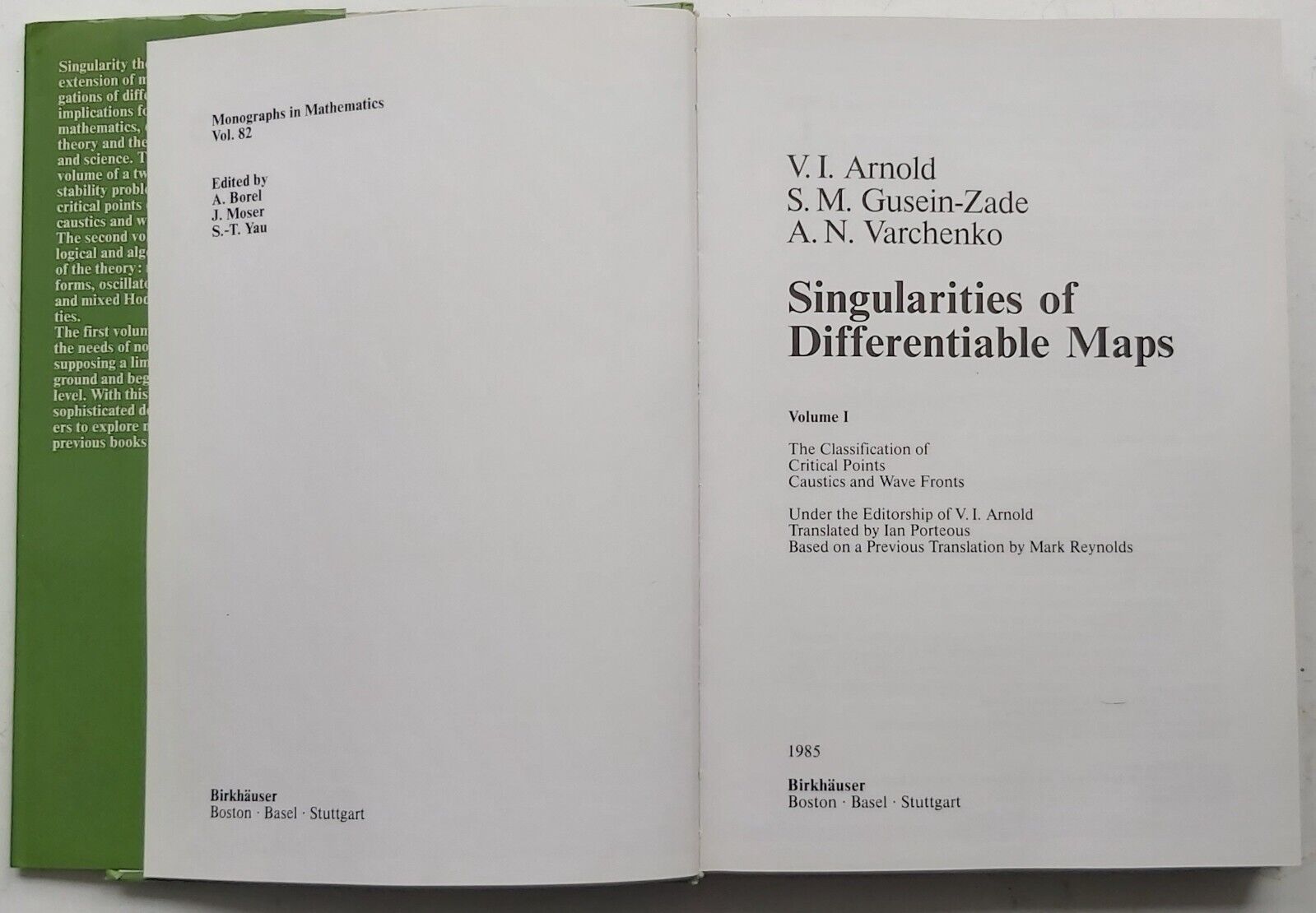 Singularities of Differentiable Maps Volume 1