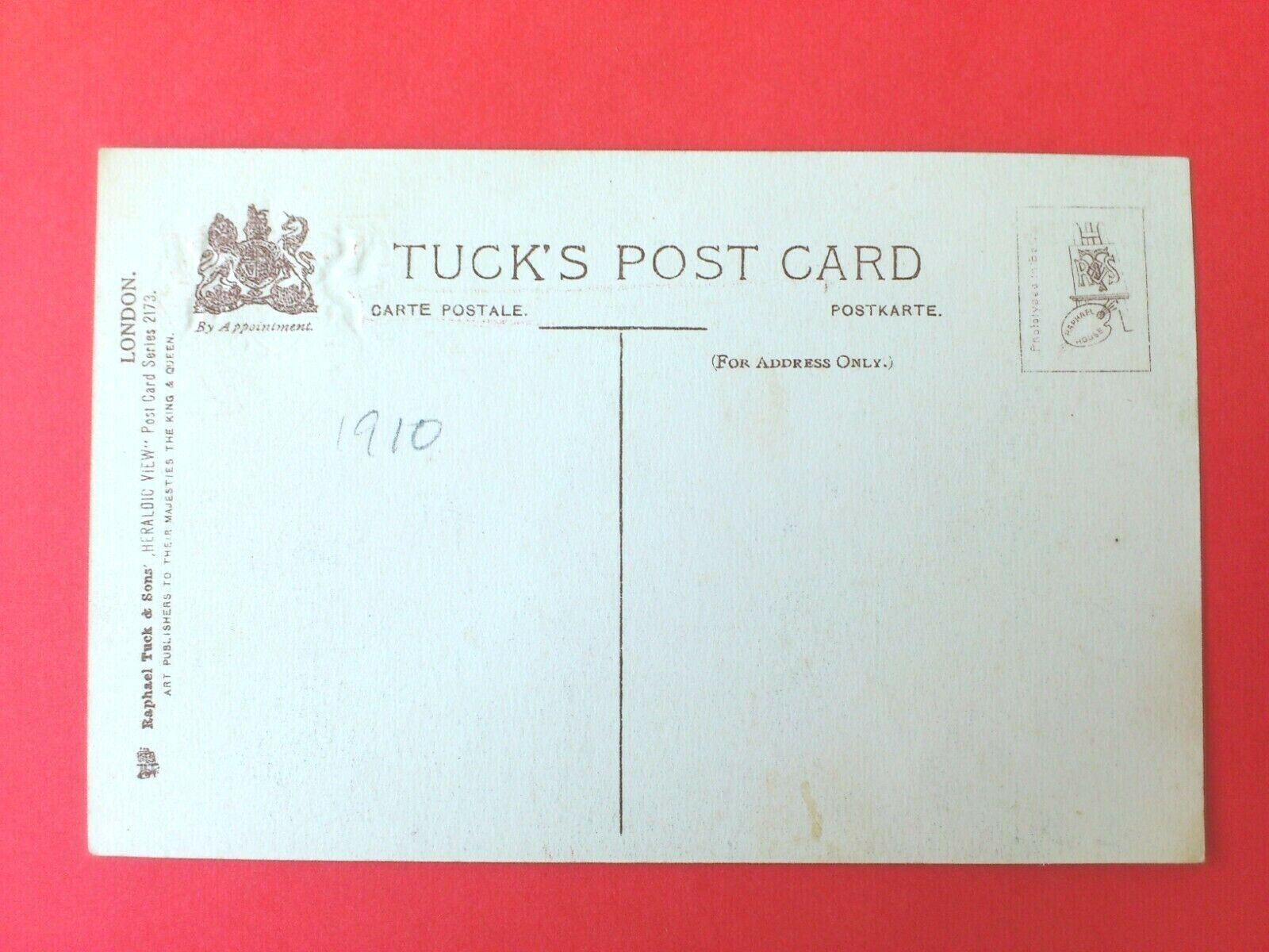 Antique Postcard UKLondonRotten Row and Hyde ParkTuck's Post Card 1910