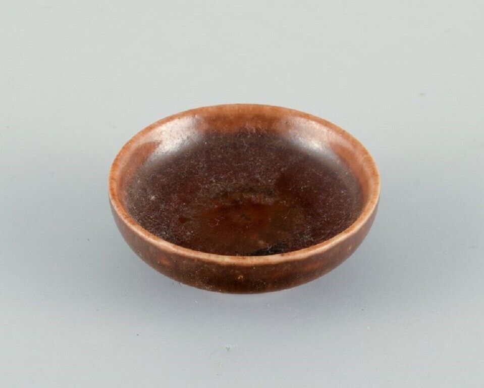 Swedish studio potters six miniature bowls Late 1900s