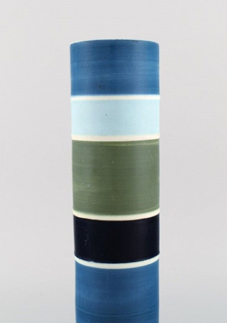 Carl-Harry Stålhane for Rörstrand Large cylindrical Tema vase Mid-20th C