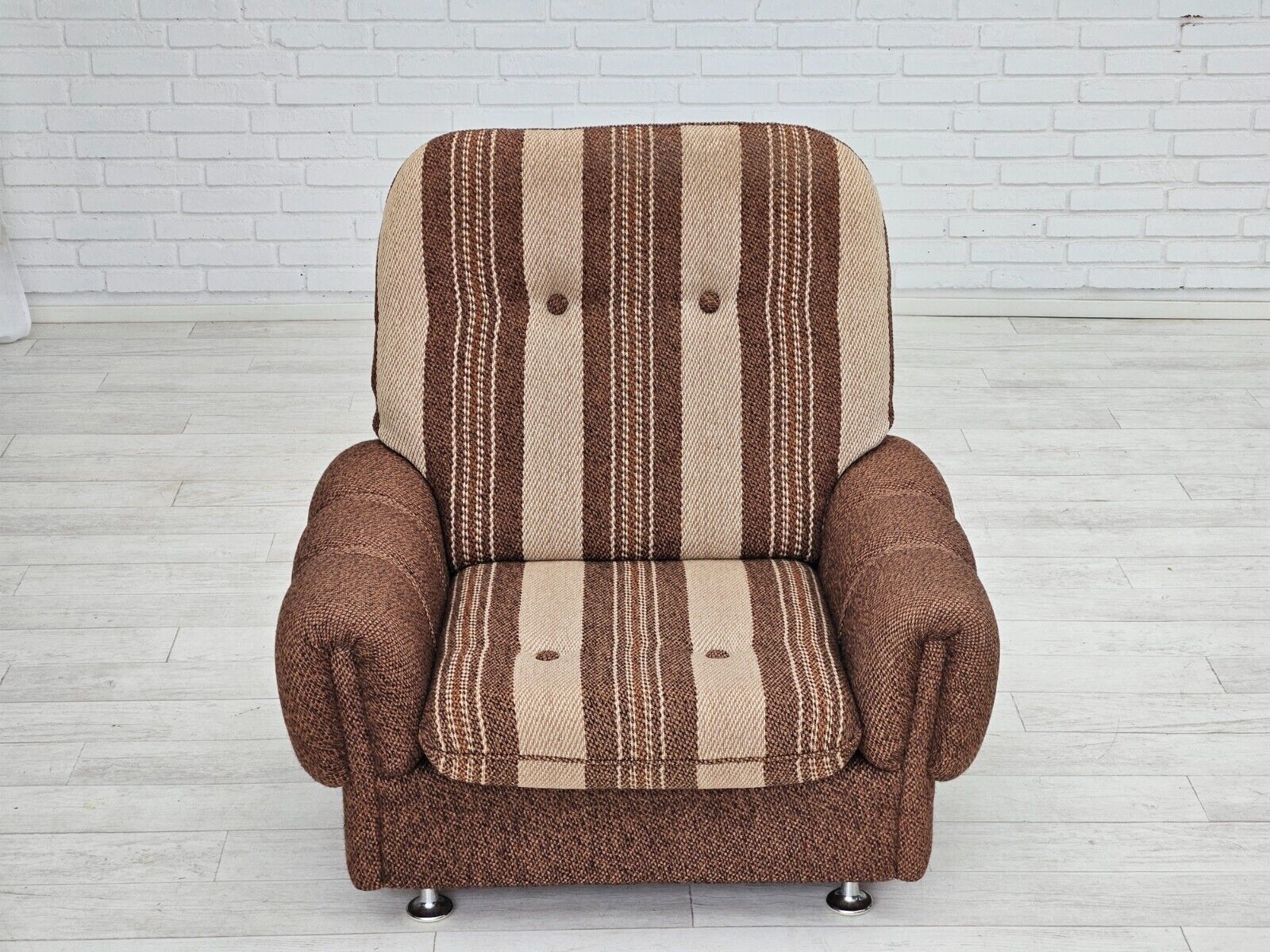 1970s Danish relax chair original wool upholstery very good condition