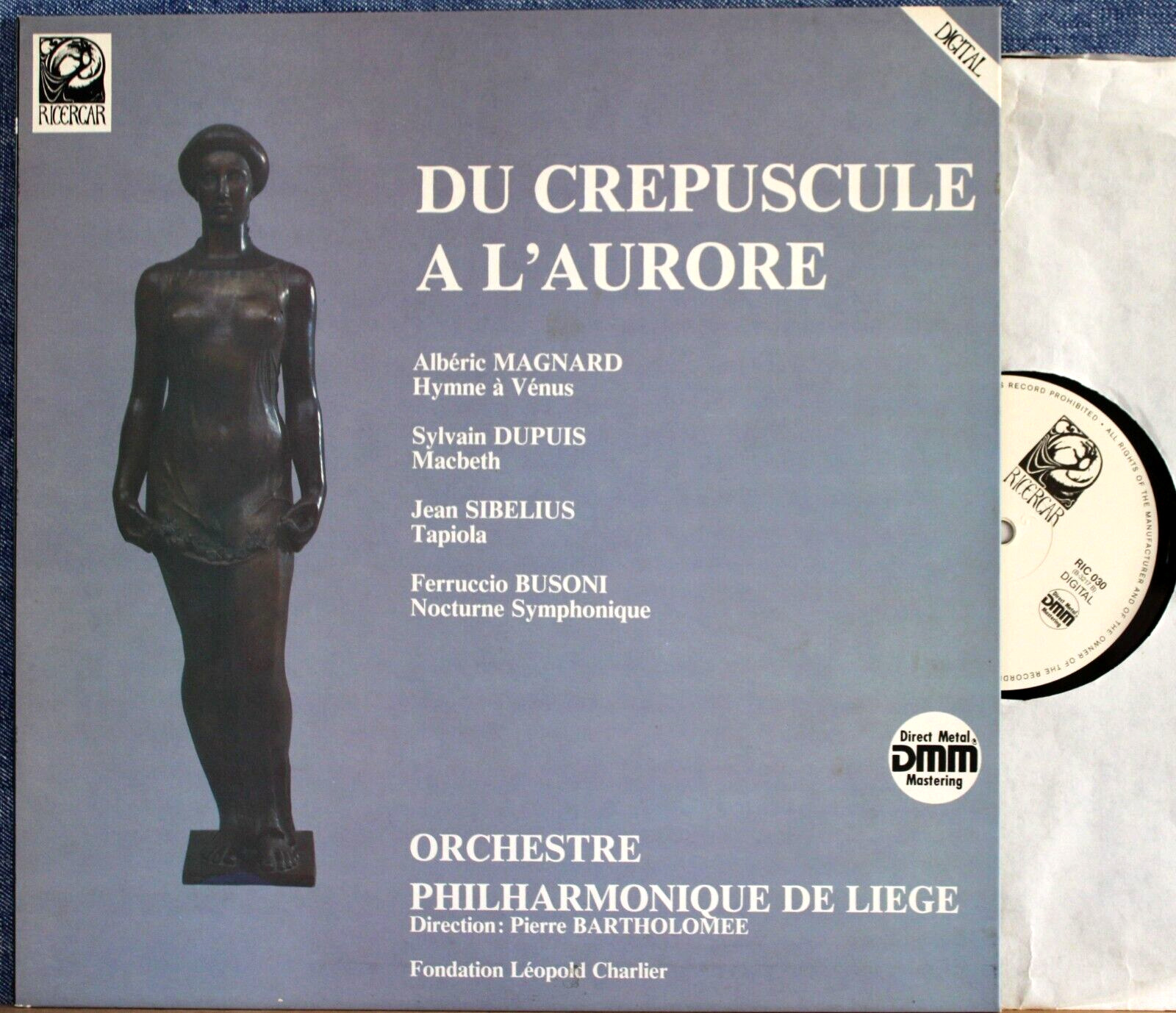 Bartholomee Magnard; Dupuis; Sibelius; Busoni Ricercar  RIC 030 NM