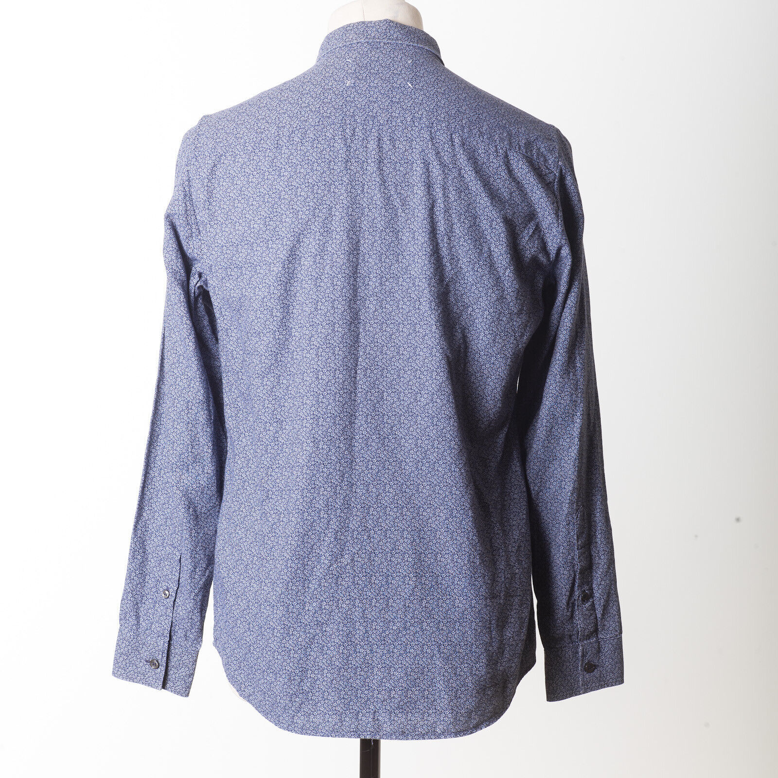 MARTIN MARGIELA Blue Flower Print Casual Shirt EU46