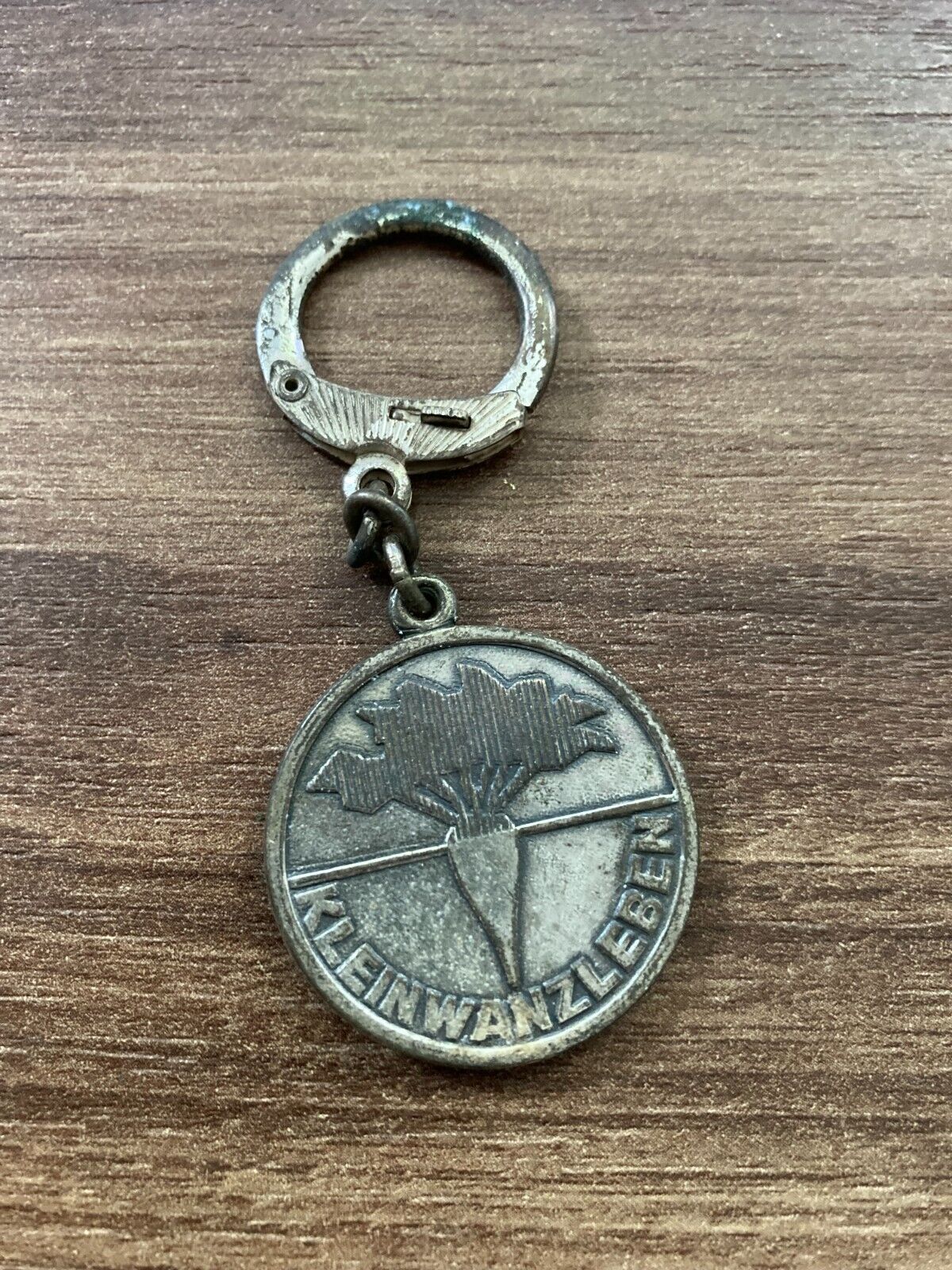 Antique Kleinwanzleben Keychain - Classic German Agricultural Memorabilia