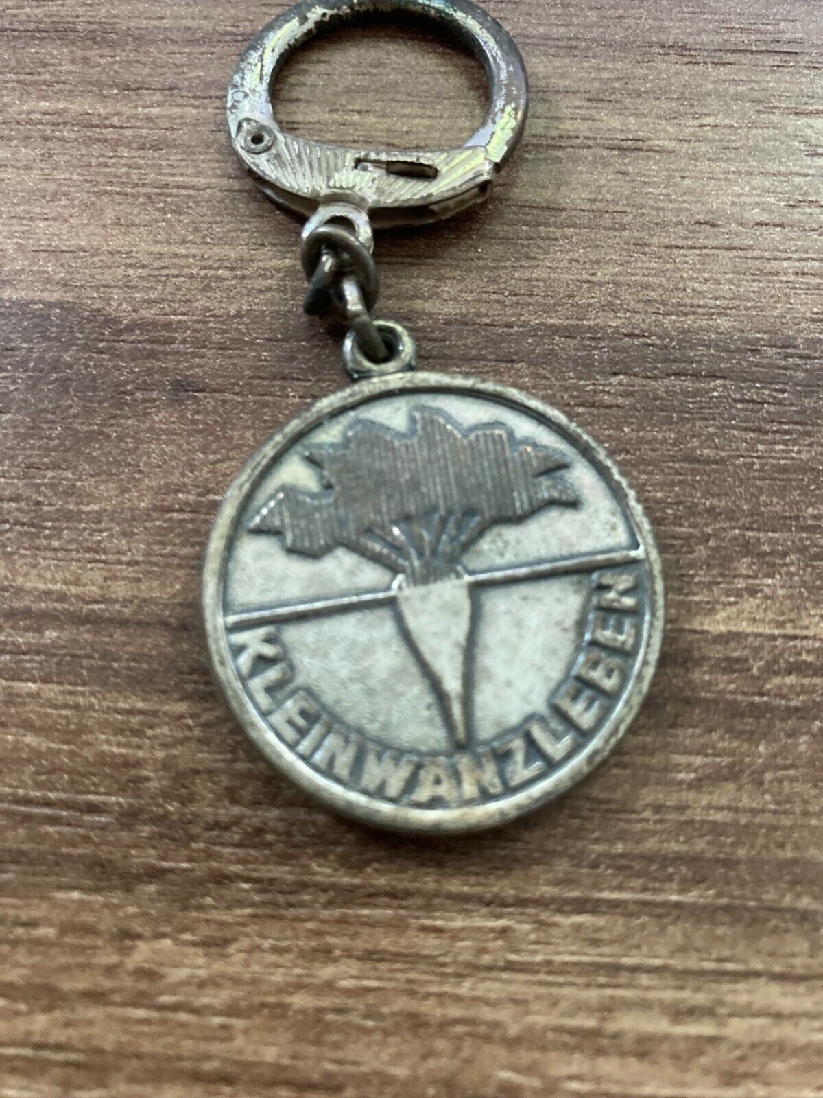 Antique Kleinwanzleben Keychain - Classic German Agricultural Memorabilia