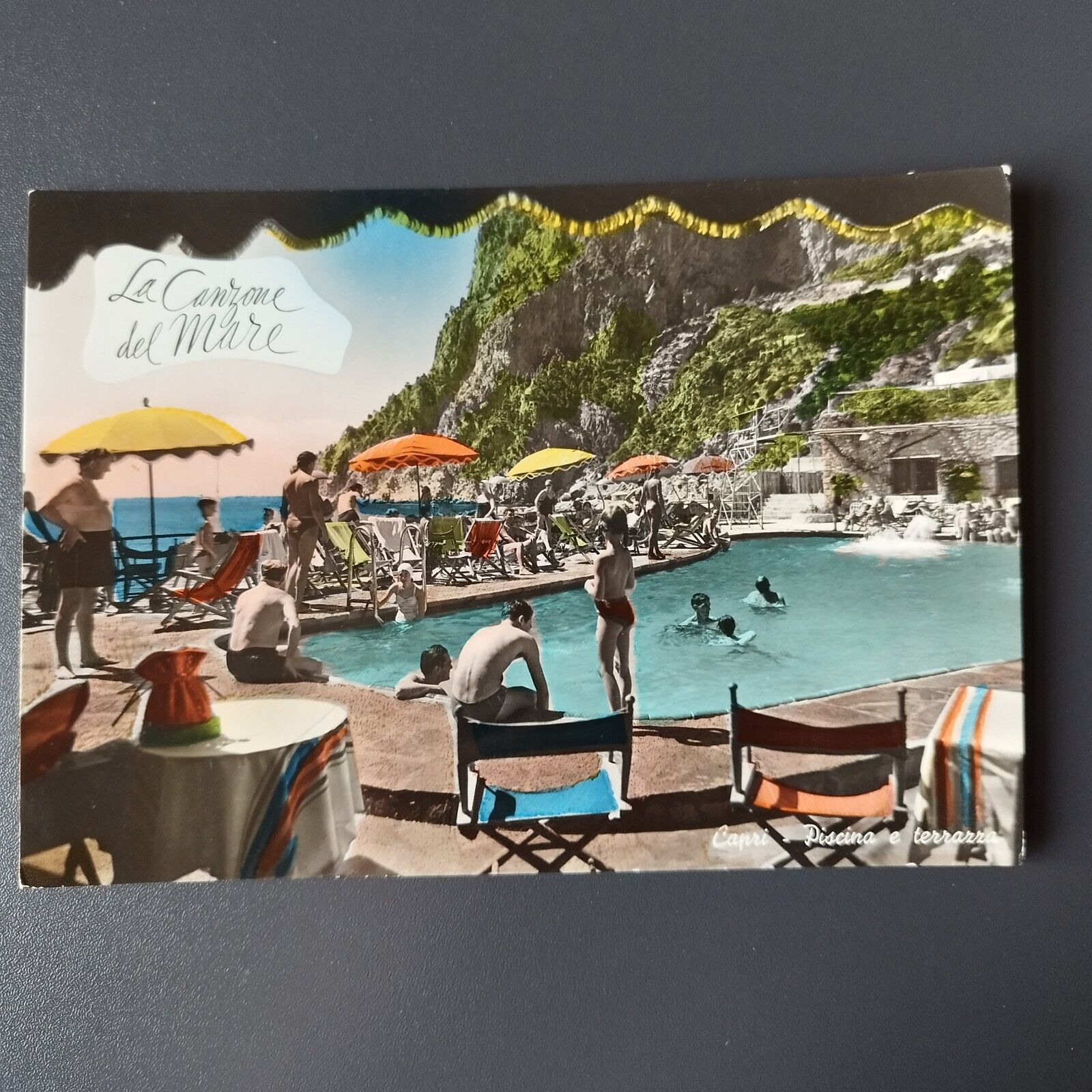 Italy CAPRI Piscina et terrazza 1950s