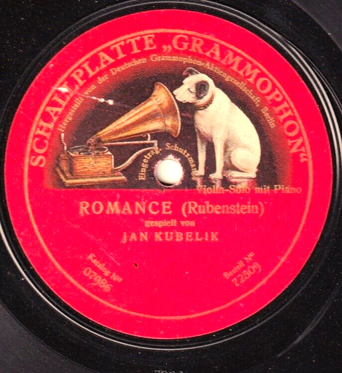 Kubelik Rubinstein (Romance) Schallplatte 72509 NM- tm