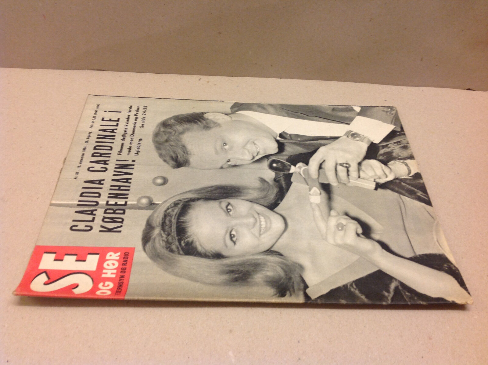 CLAUDIA CARDINALE COPENHAGEN VISIT PREBEN UGLEBJERG VINTAGE Danish Magazine 1964