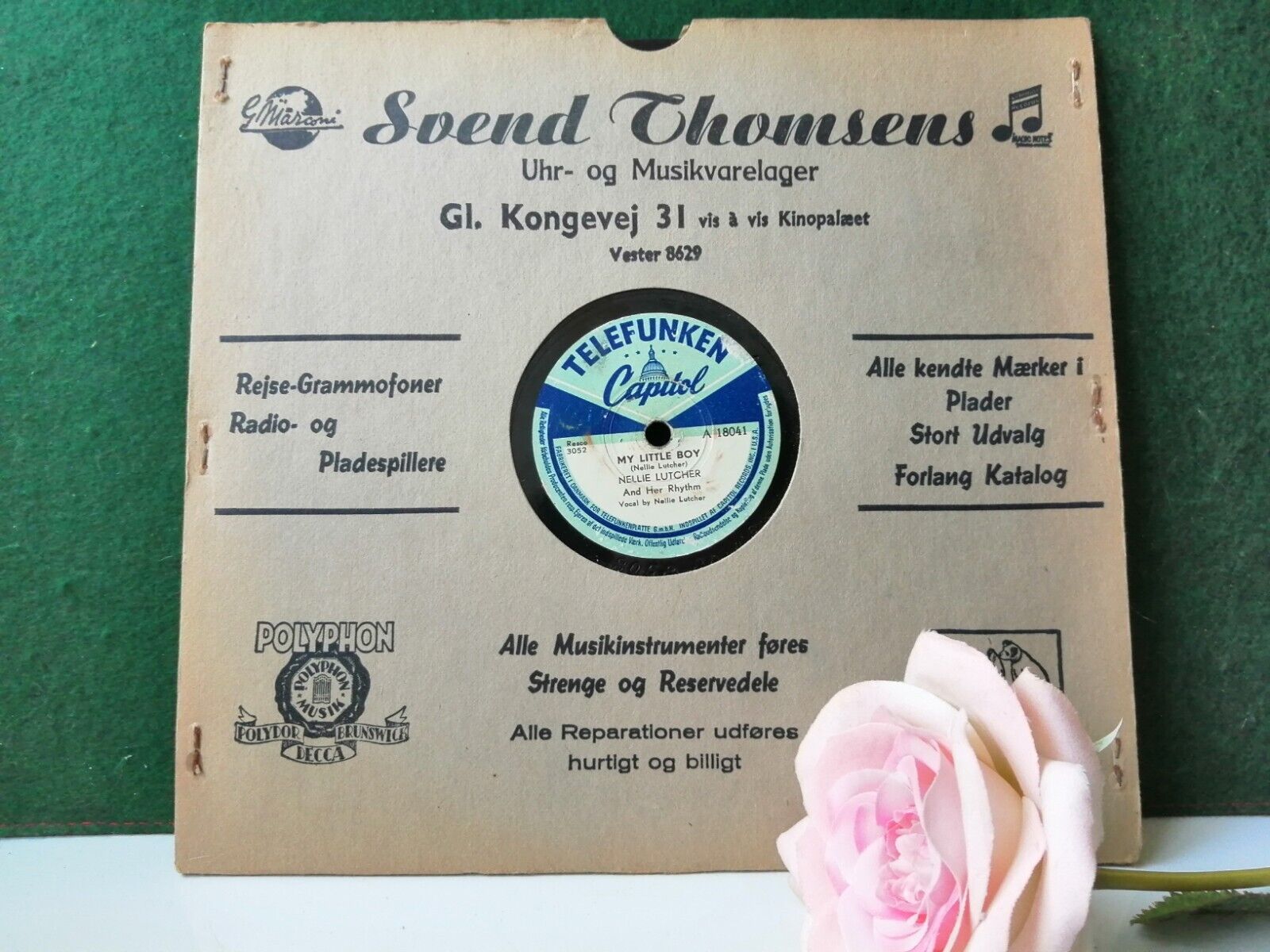 78 RPM  shellac NAT "King" Cole: Why /Answer MeMy Love Capitol C 2687