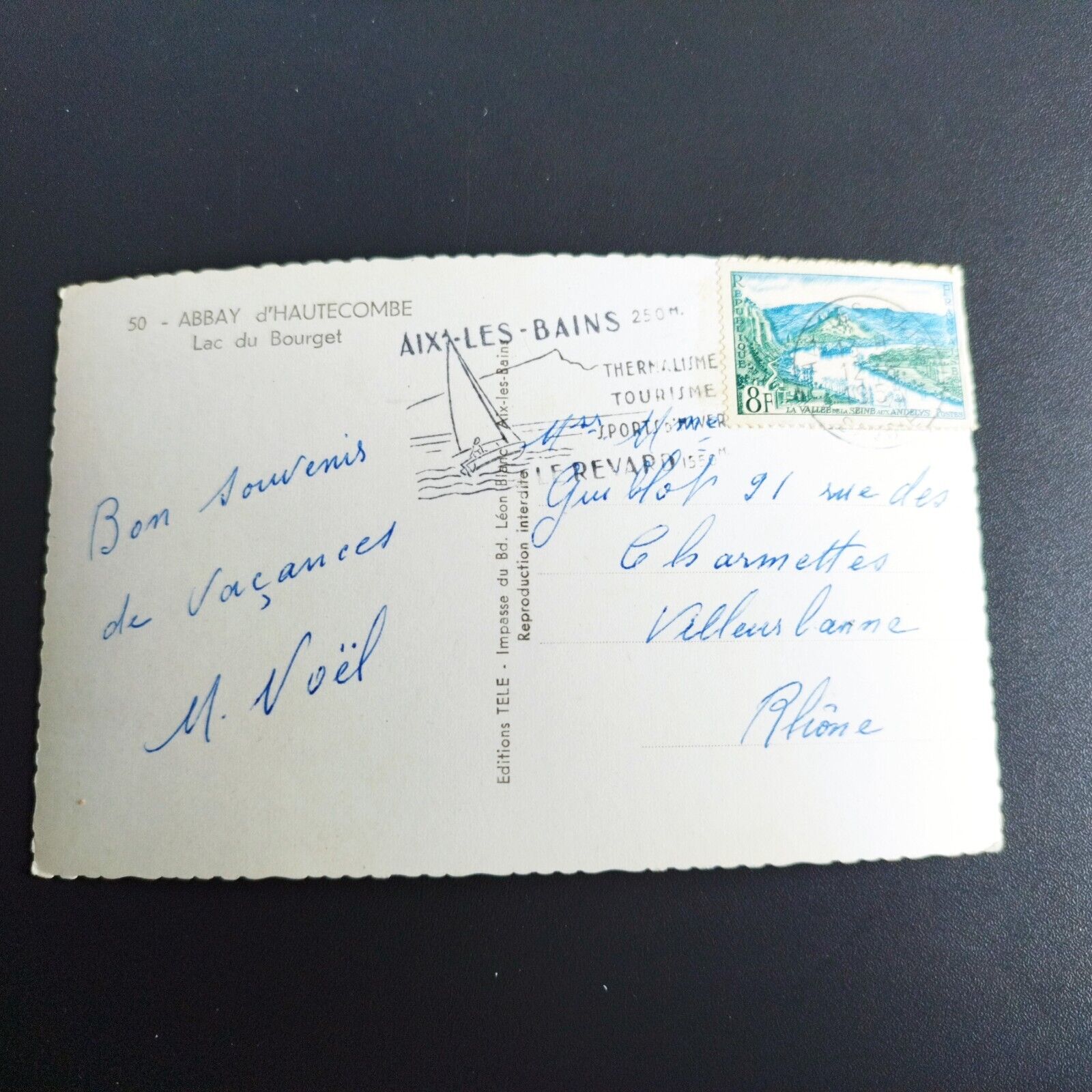 France Abbay d'HautecombeSaint-Pierre-de-CurtilleLac du Bourget 1955