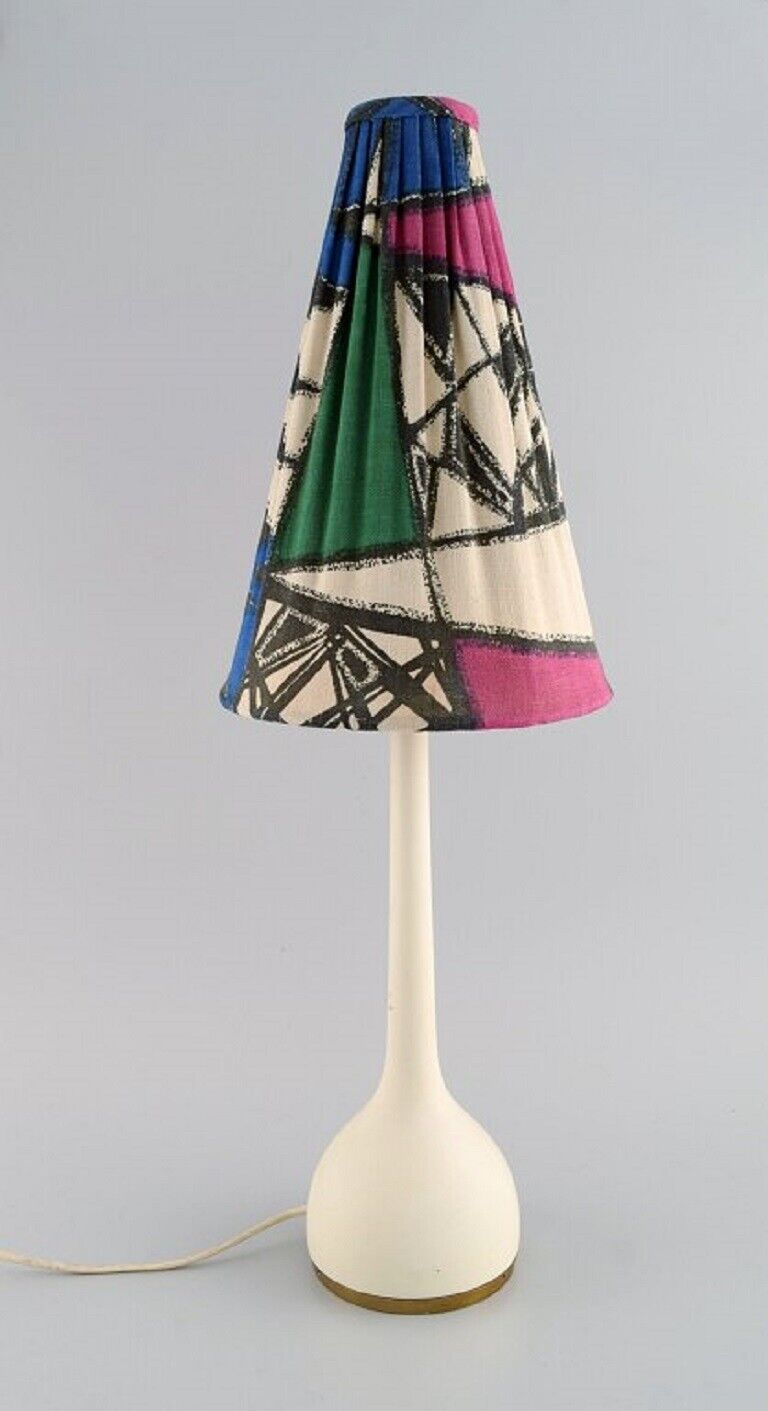 HANS-AGNE JAKOBSSON for A/B MARKARYD Table lamp with colorful shade in fabric