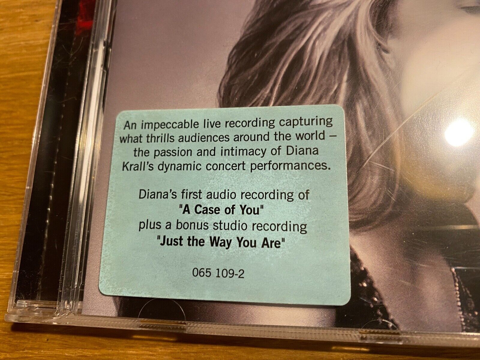 DIANA KRALL "LIVE IN PARIS" 2002 LIVE CD ALBUM 12 LIVE TRACKS VERVE RECORDS EU