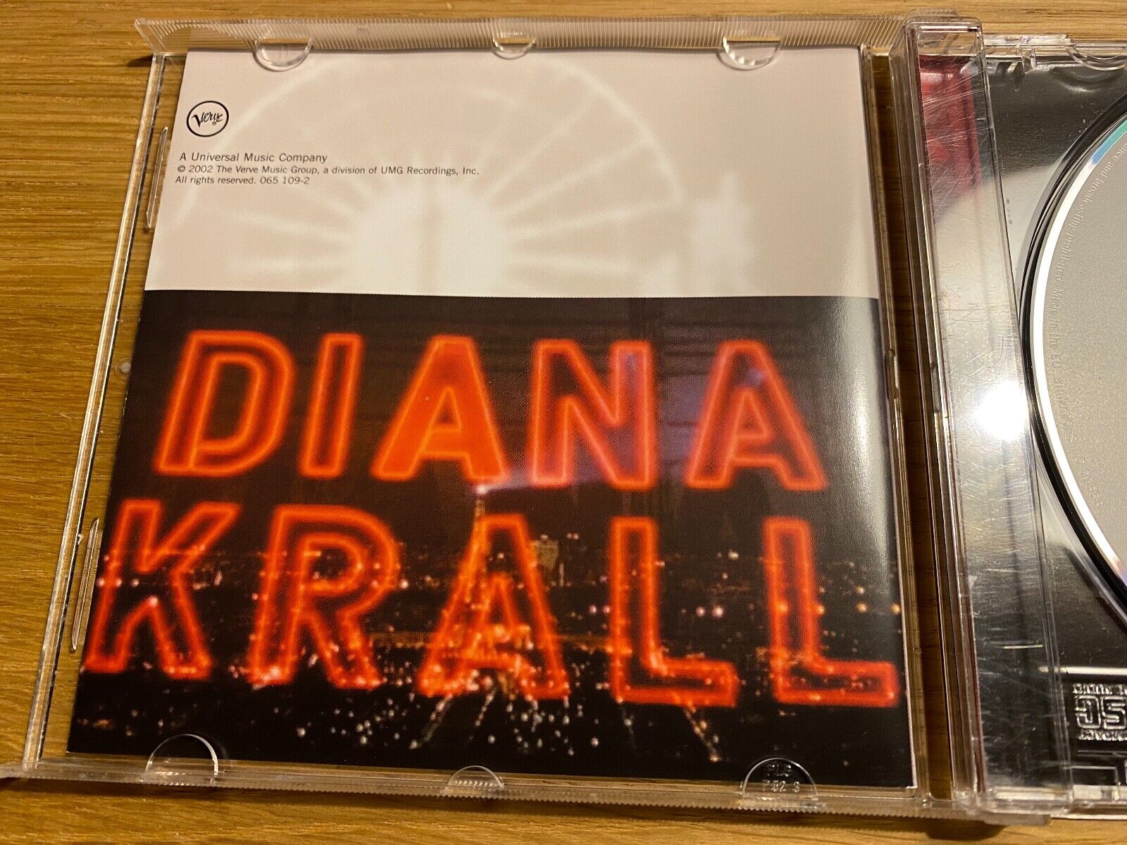 DIANA KRALL "LIVE IN PARIS" 2002 LIVE CD ALBUM 12 LIVE TRACKS VERVE RECORDS EU