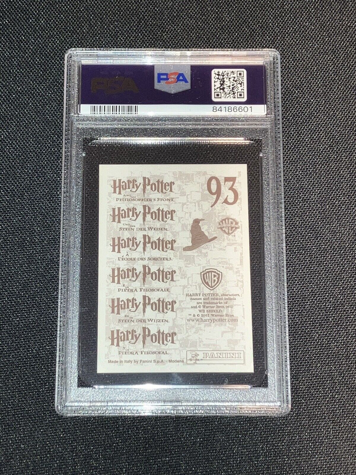 2001 PANINI HARRY POTTER  THE PHILOSOPHERS'S STONE STICKER HERMIONE PSA 6 💥